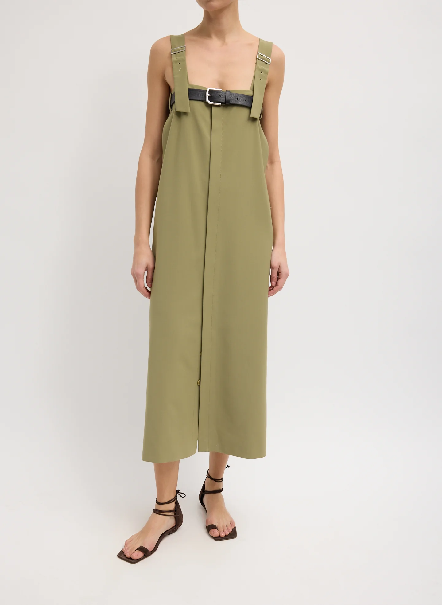 Tropical Wool Convertible Overall Skirt - Image 3