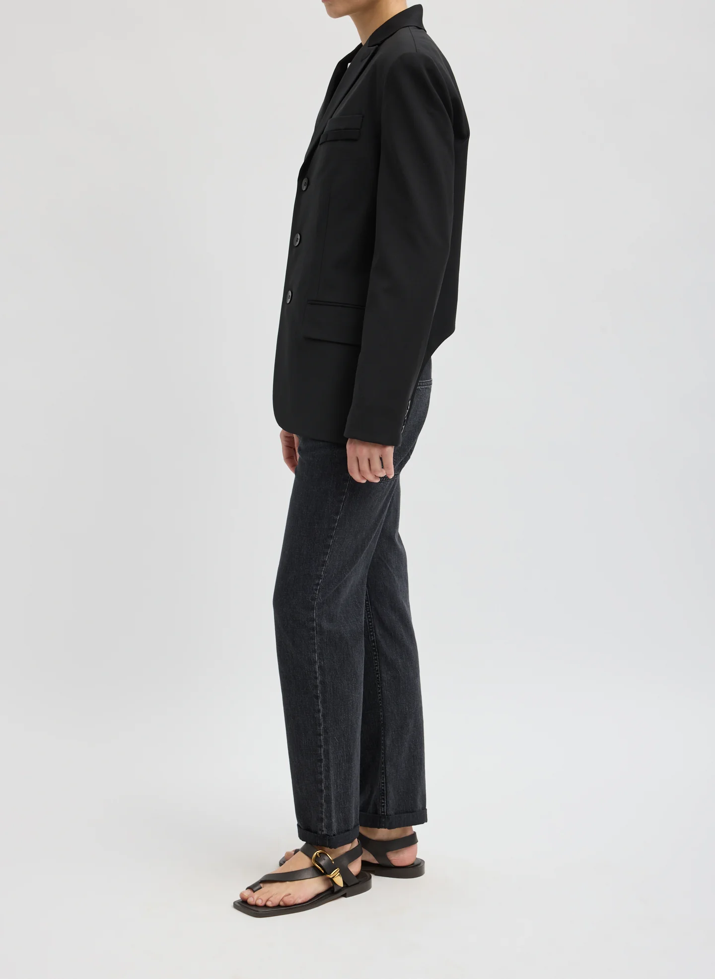 Tropical Wool Dennis Cutout Blazer - Image 3