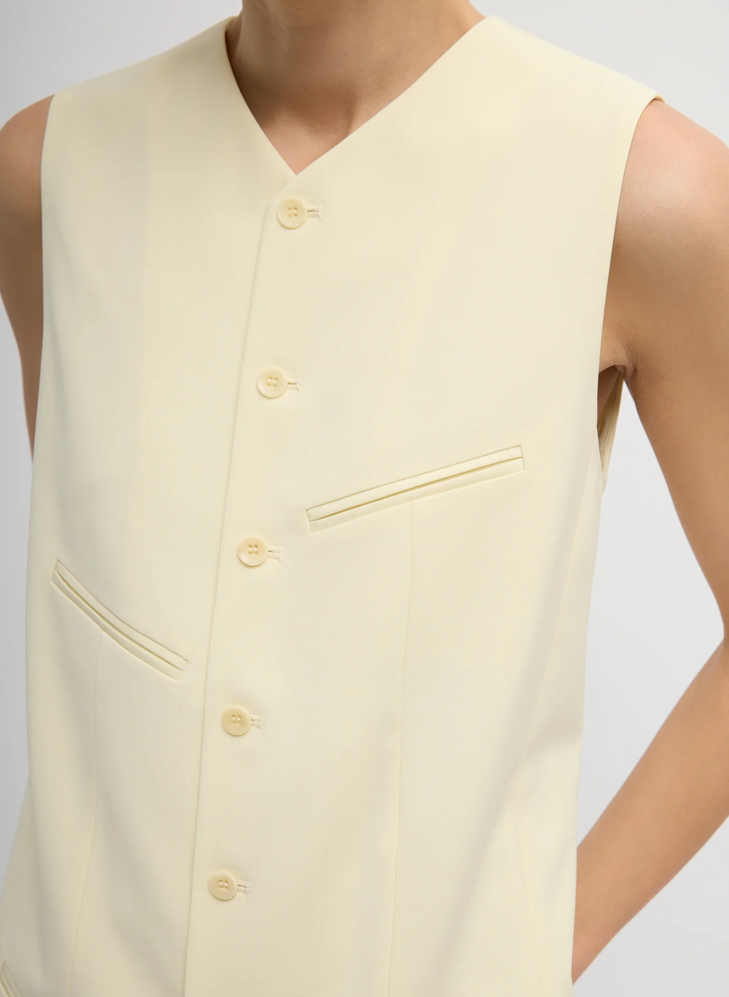 Tropical Wool Easy Vest - Image 2