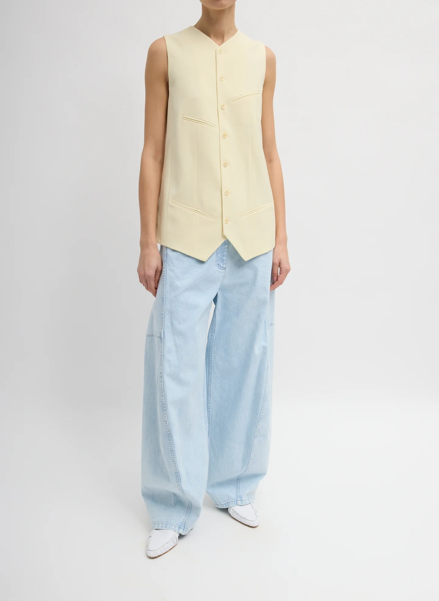 Tropical Wool Easy Vest - Image 5