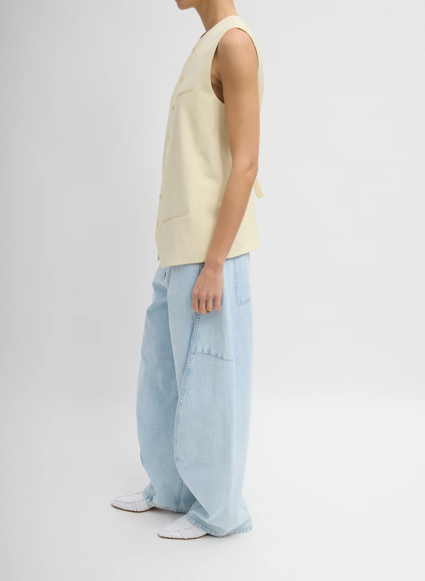 Tropical Wool Easy Vest - Image 6
