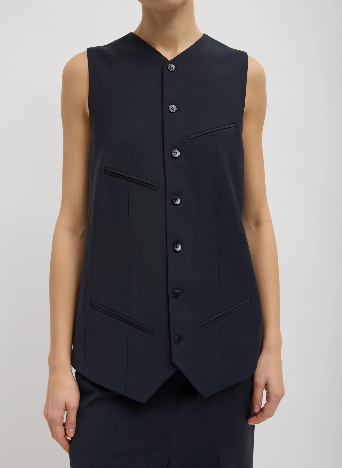 Tropical Wool Easy Vest