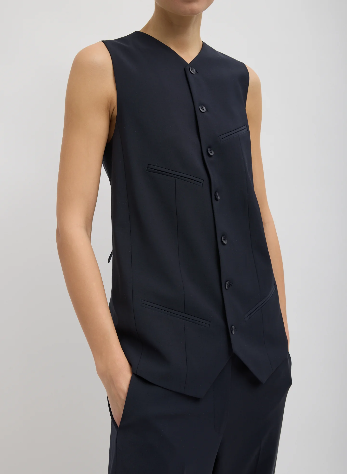 Tropical Wool Easy Vest - Image 3