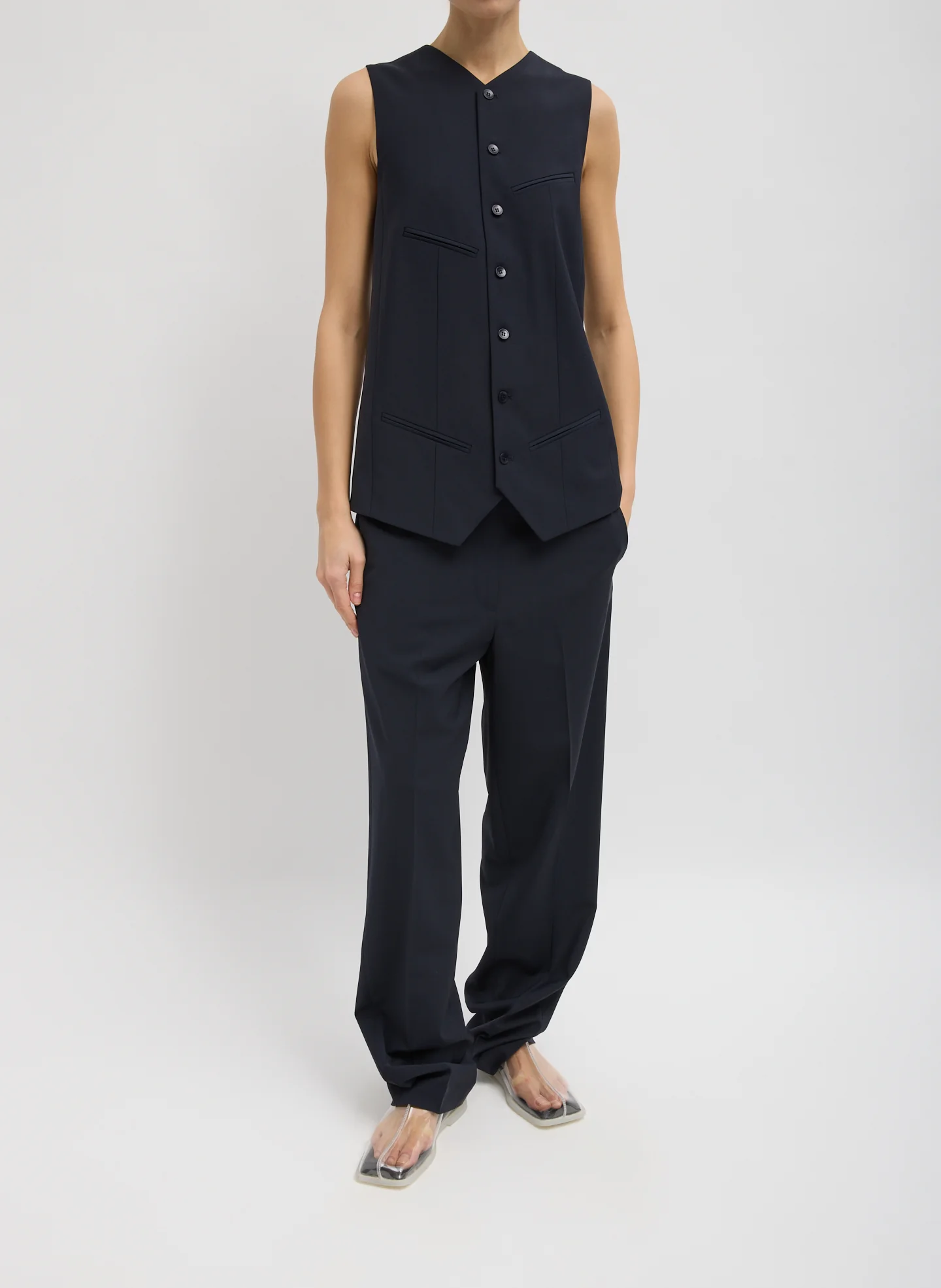 Tropical Wool Easy Vest - Image 6