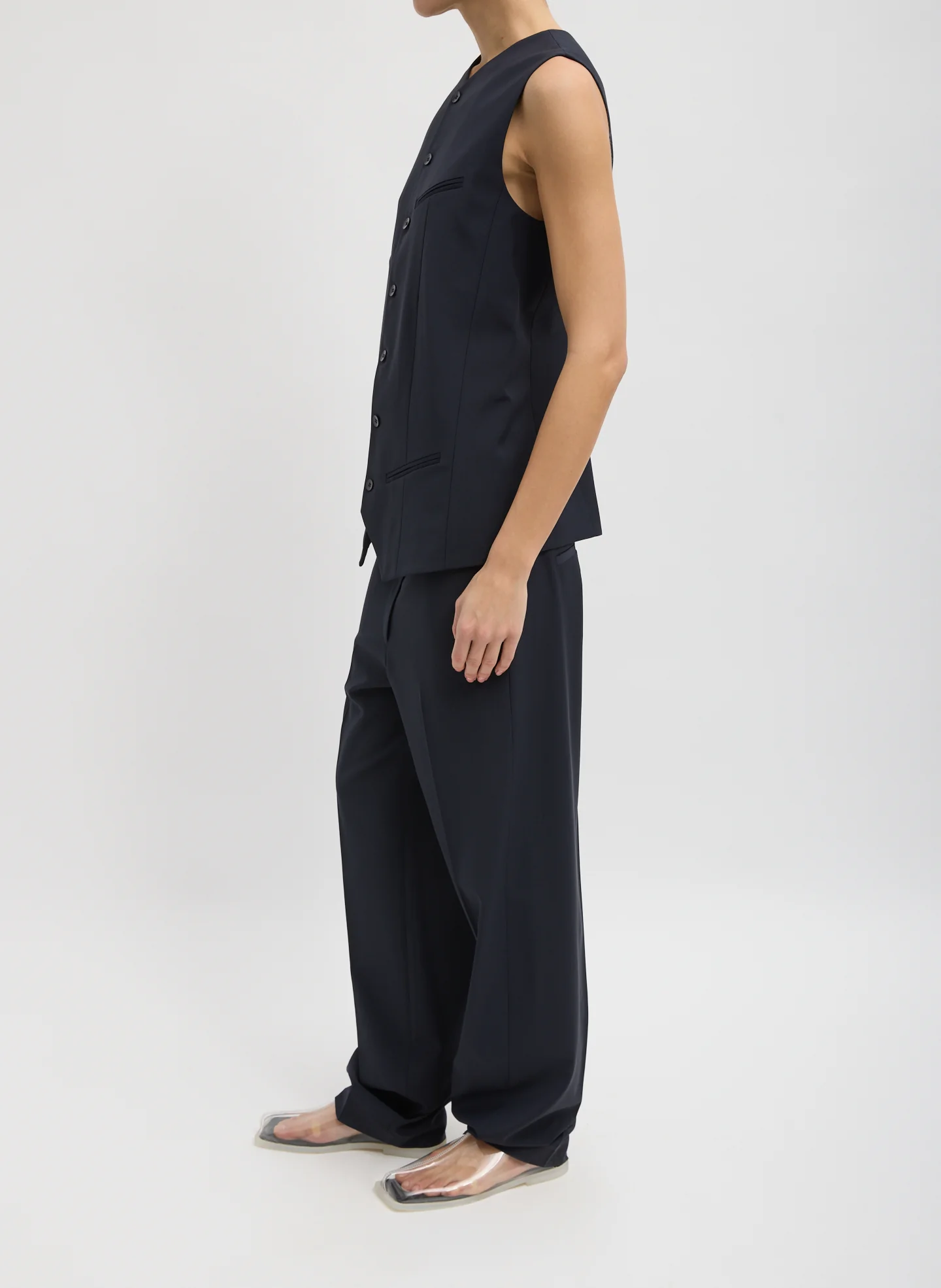 Tropical Wool Easy Vest - Image 7
