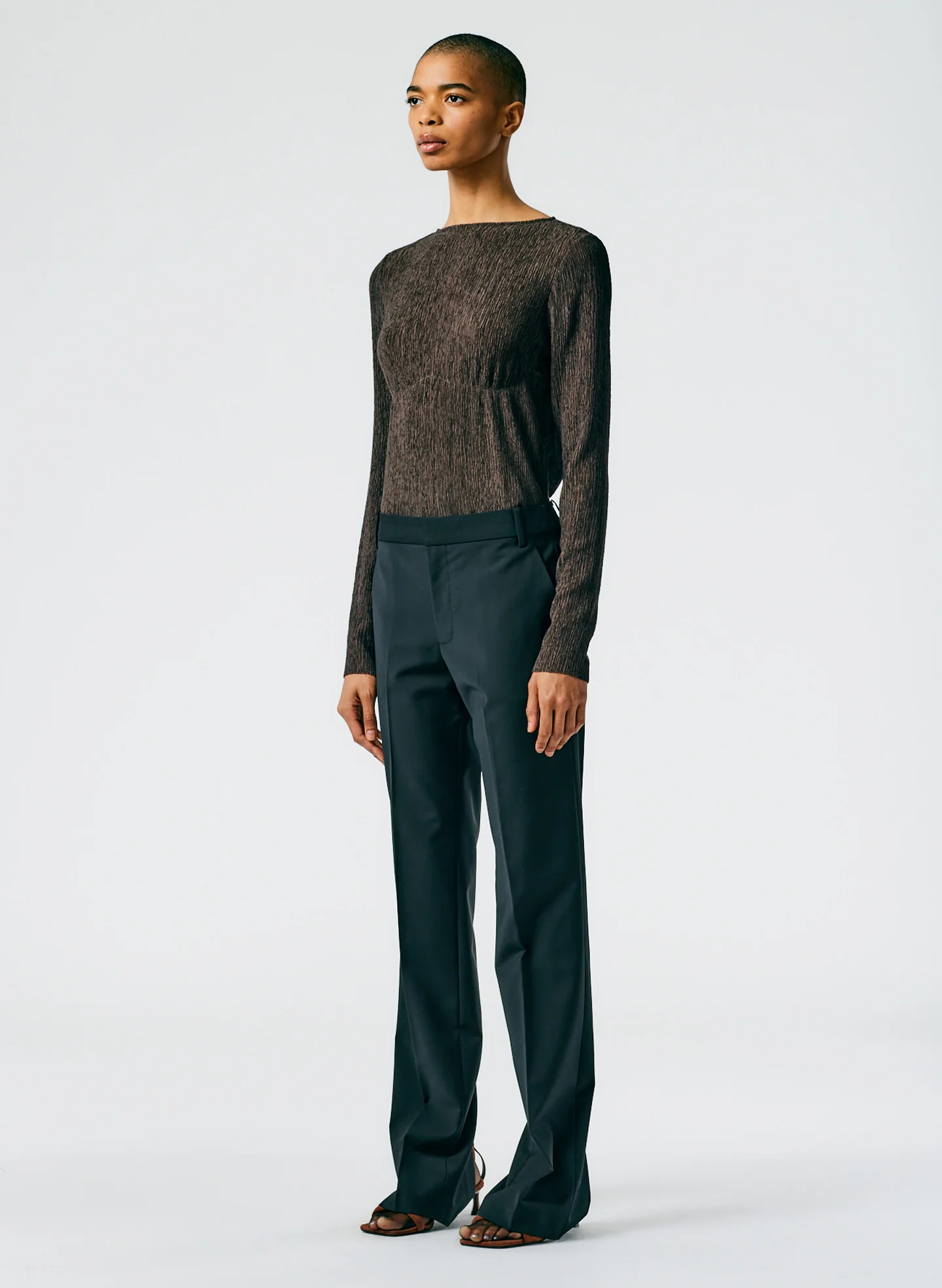 Tropical Wool Elfie Trouser with Slits - Petite - Image 4