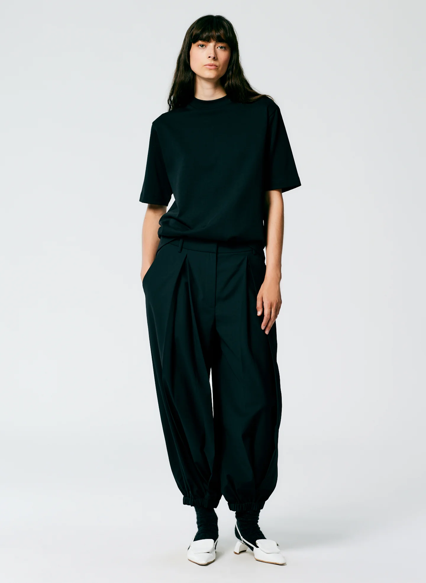 Tropical Wool Pleated Balloon Pant - Regular - Image 2