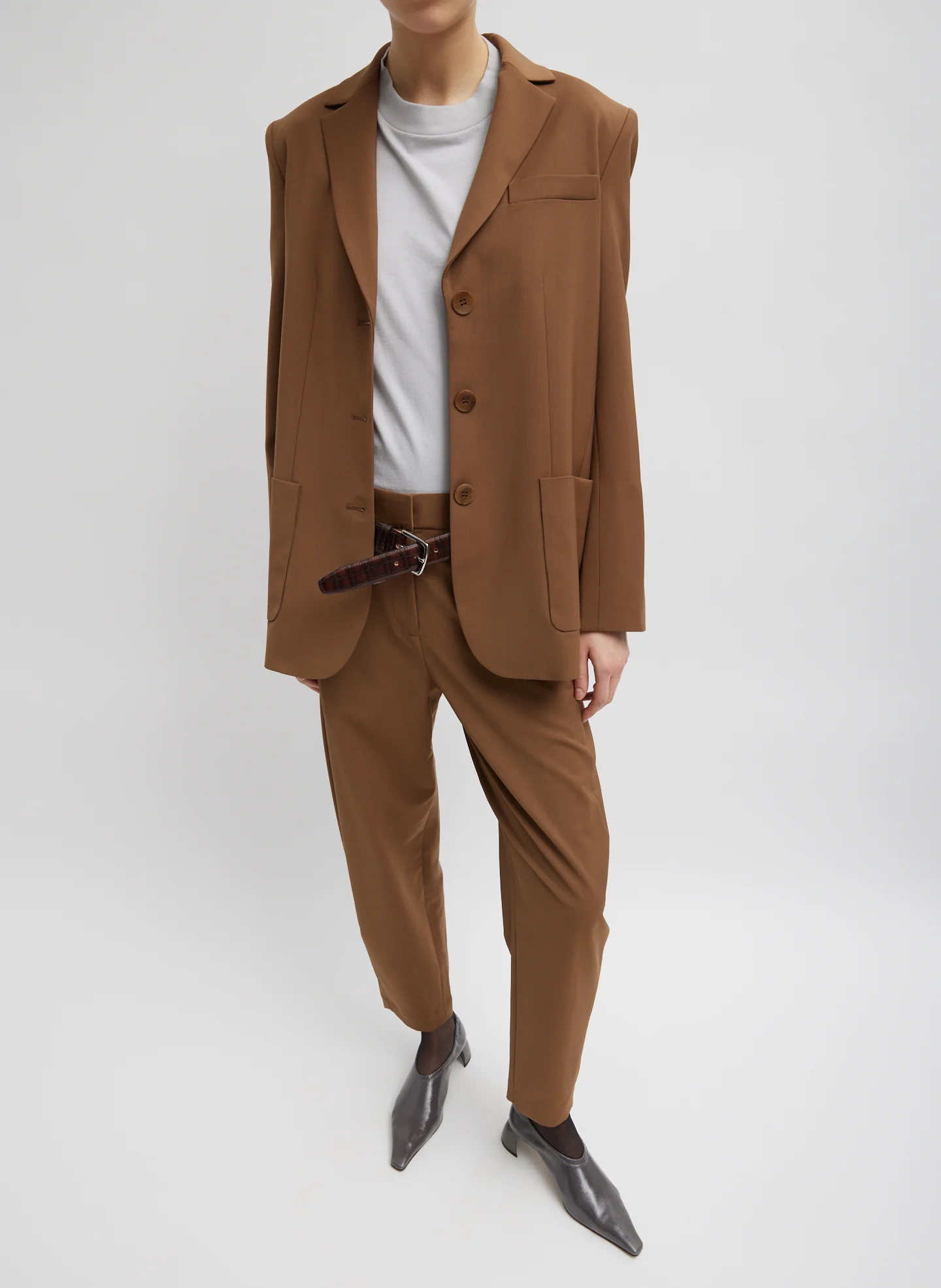Tropical Wool Reese Sculpted Trouser - Image 3