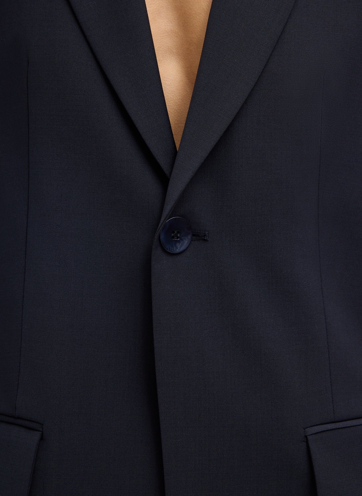 Tropical Wool Sculpted Blazer - Image 5