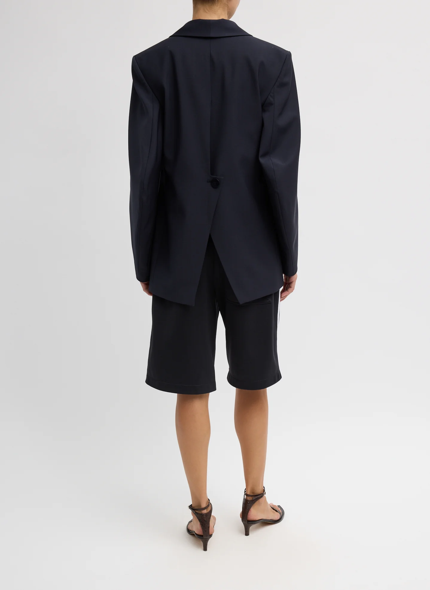 Tropical Wool Sculpted Blazer - Image 6