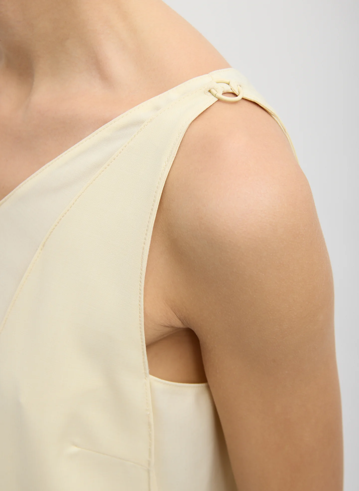 Tropical Wool Sleeveless Paneled Tunic - Image 7