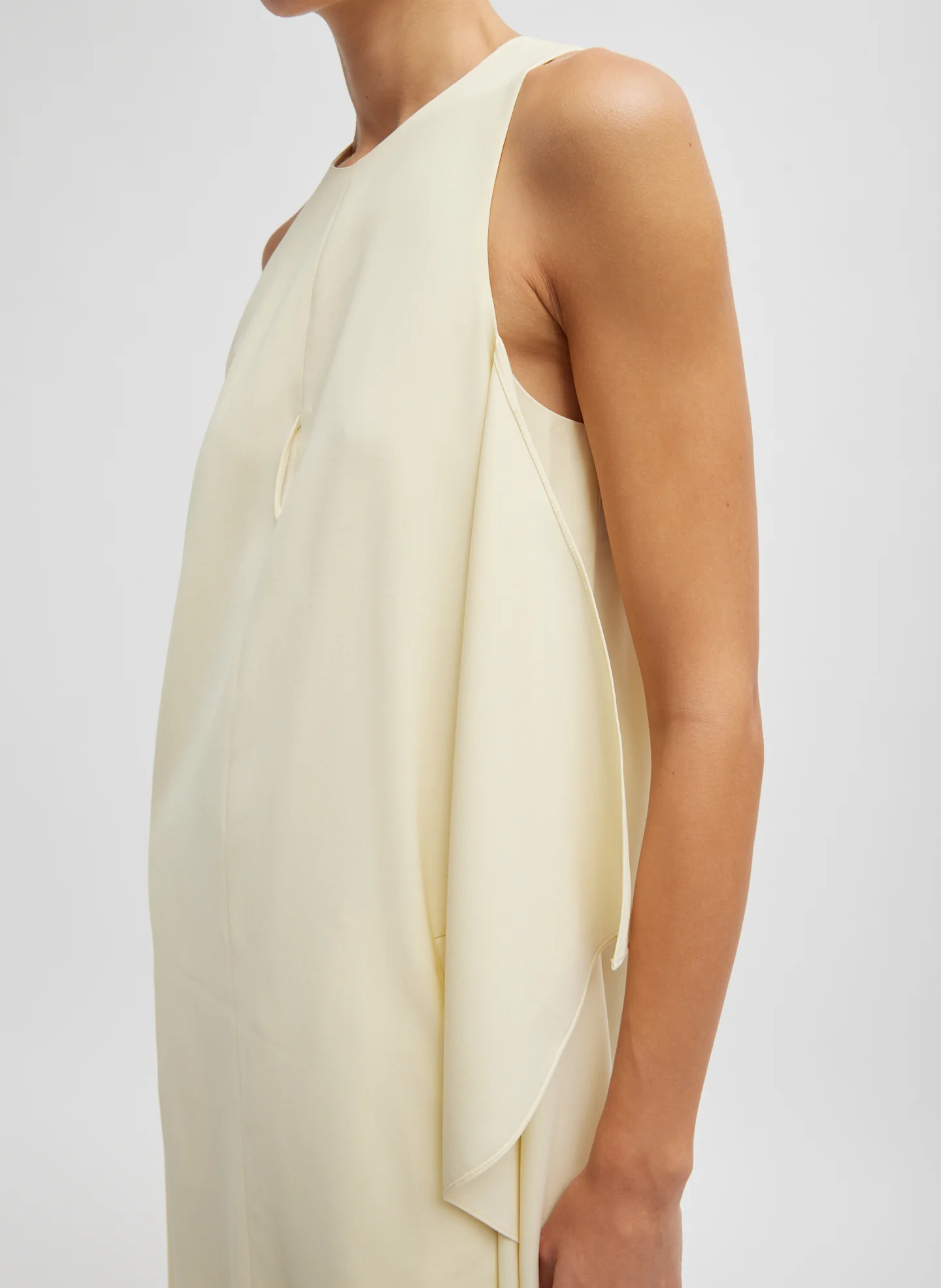 Tropical Wool Tie Front Dress - Image 2