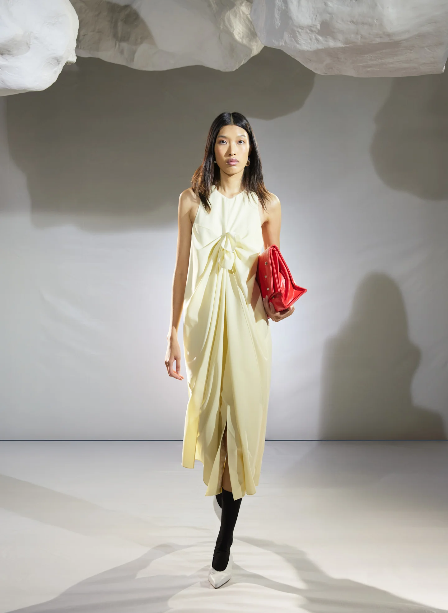 Tropical Wool Tie Front Dress - Image 7