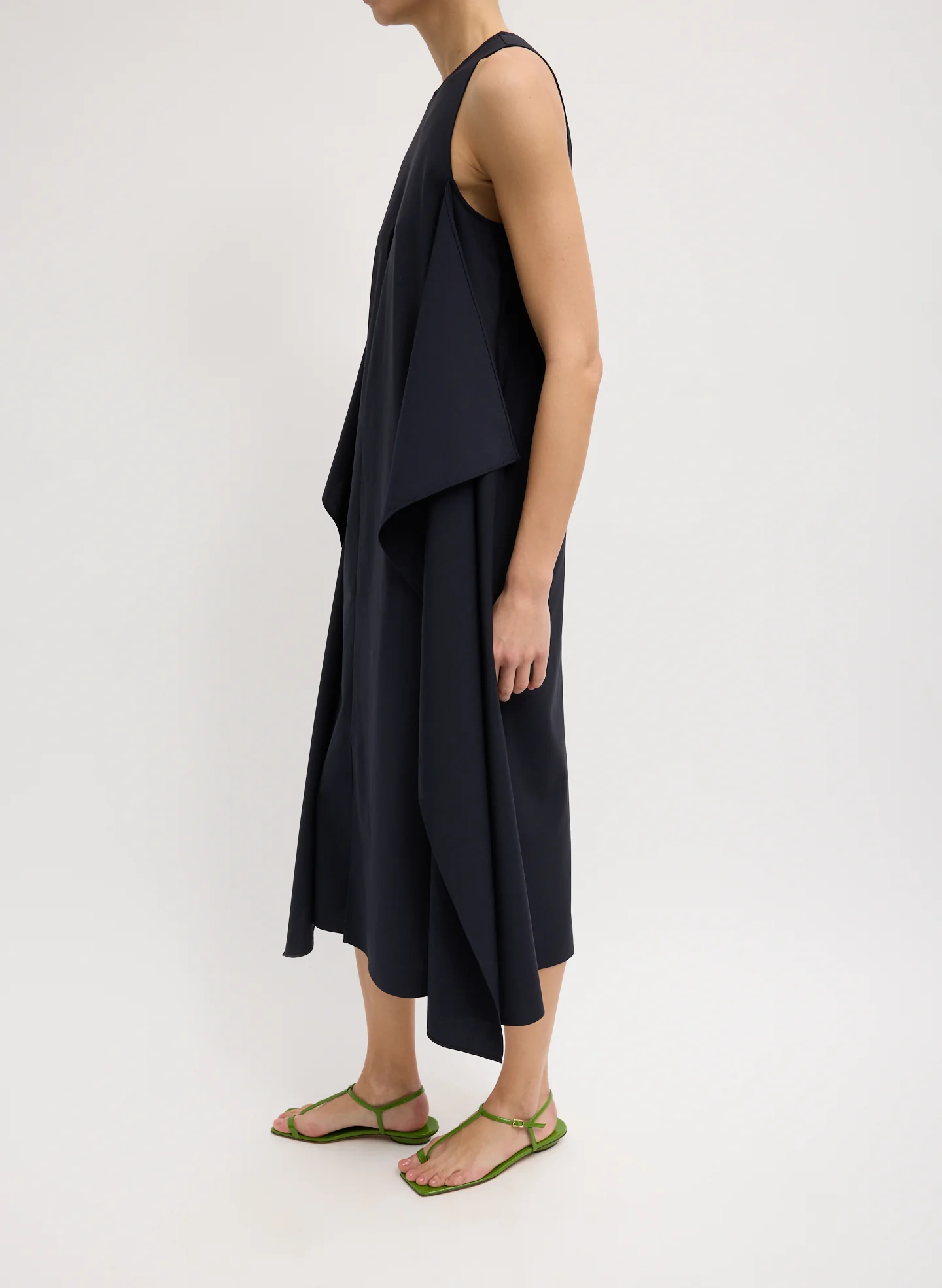 Tropical Wool Tie Front Dress - Image 6