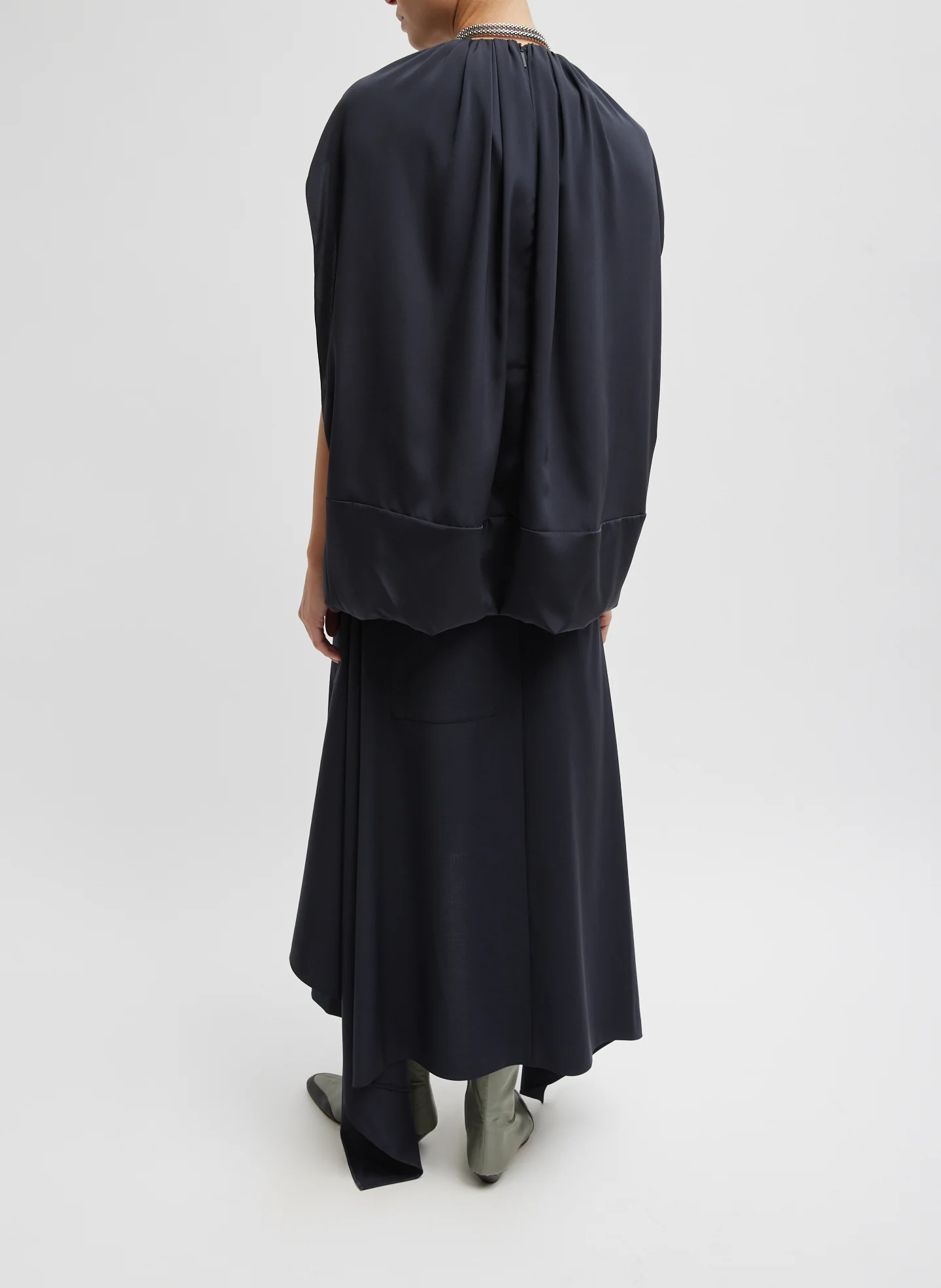 Tropical Wool Tie Front Trouser Skirt - Image 4