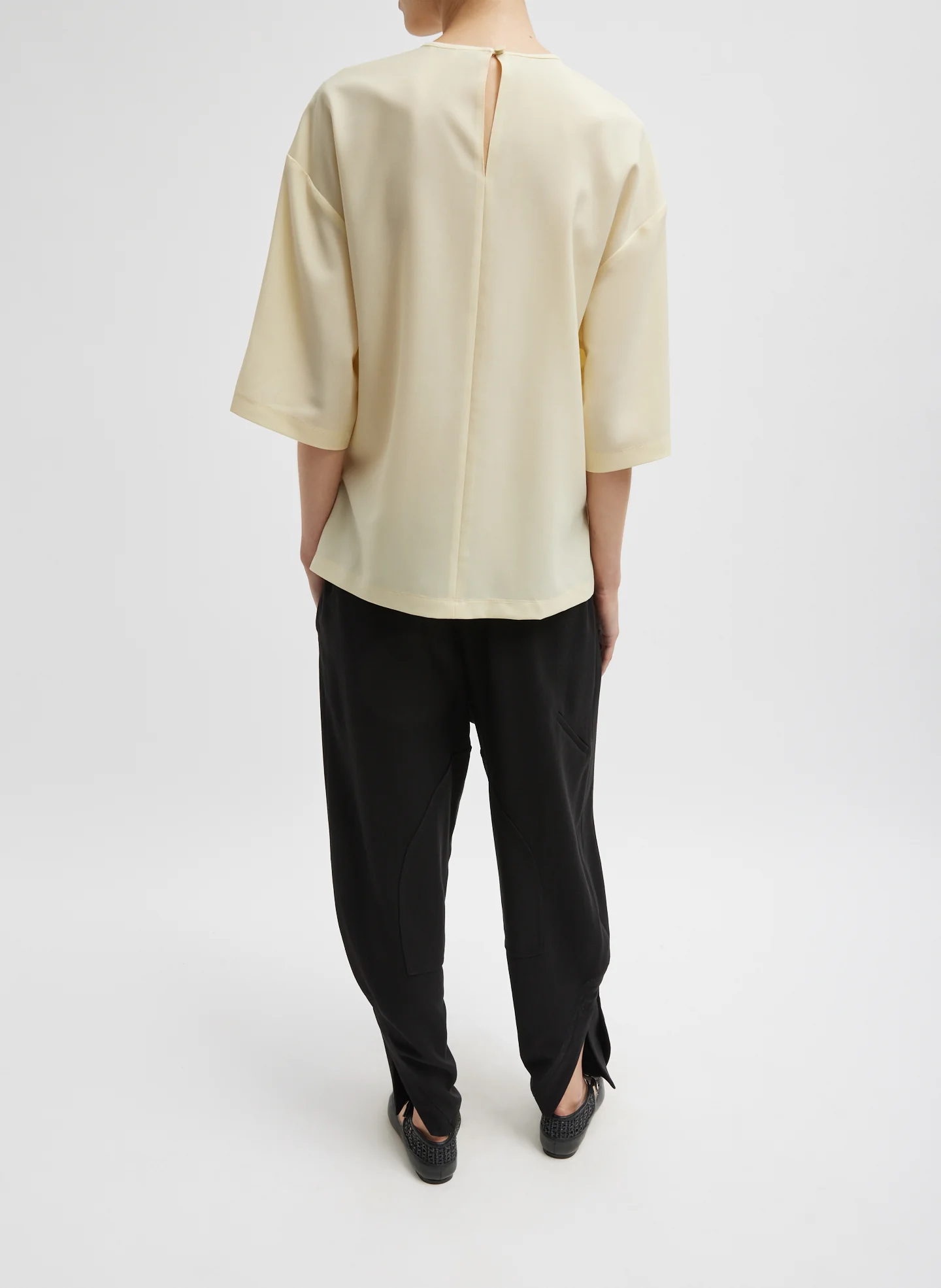 Tropical Wool Tie Front T-Shirt - Image 5