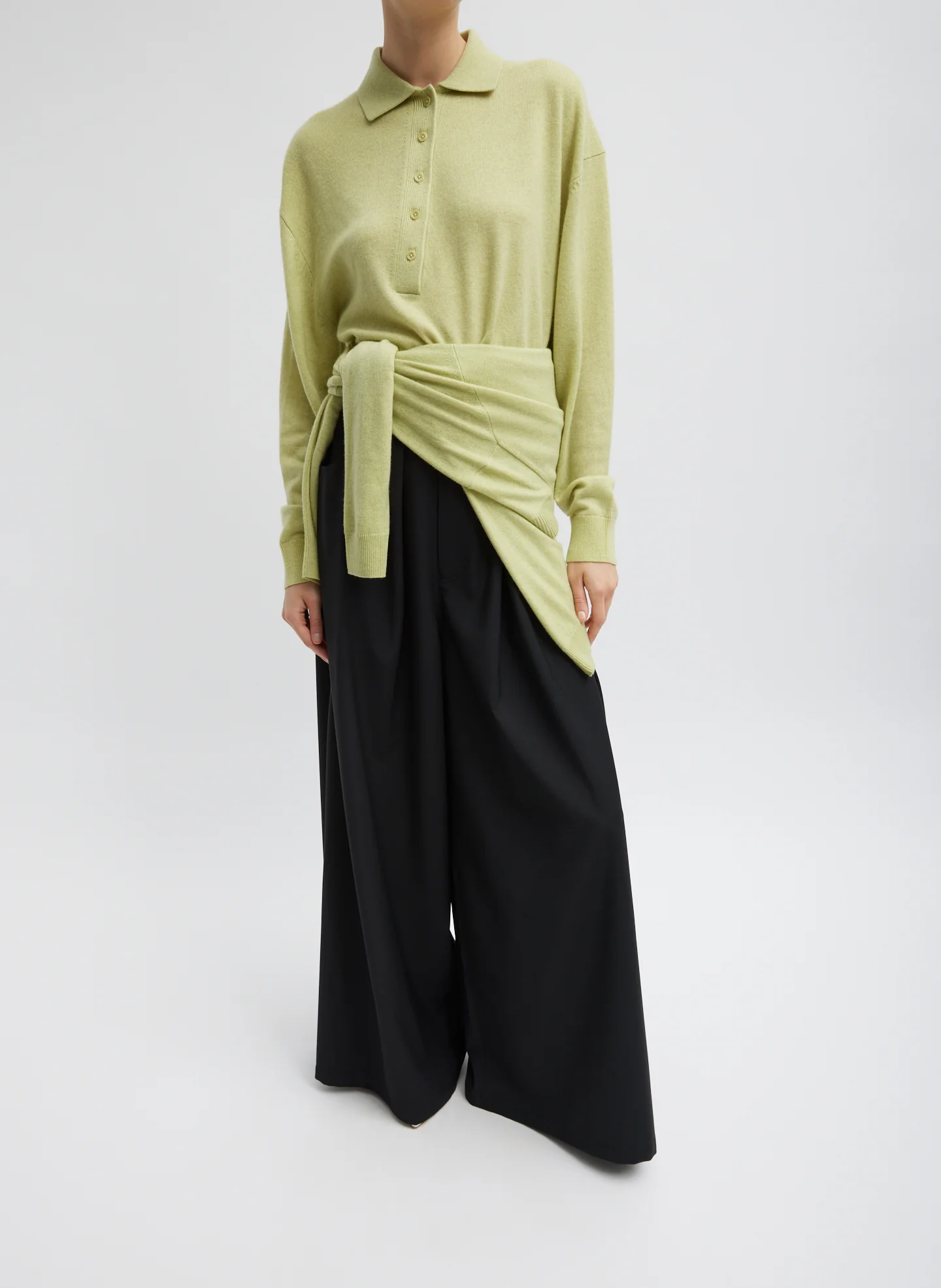 Tropical Wool Walker Wide Leg Pant - Image 10