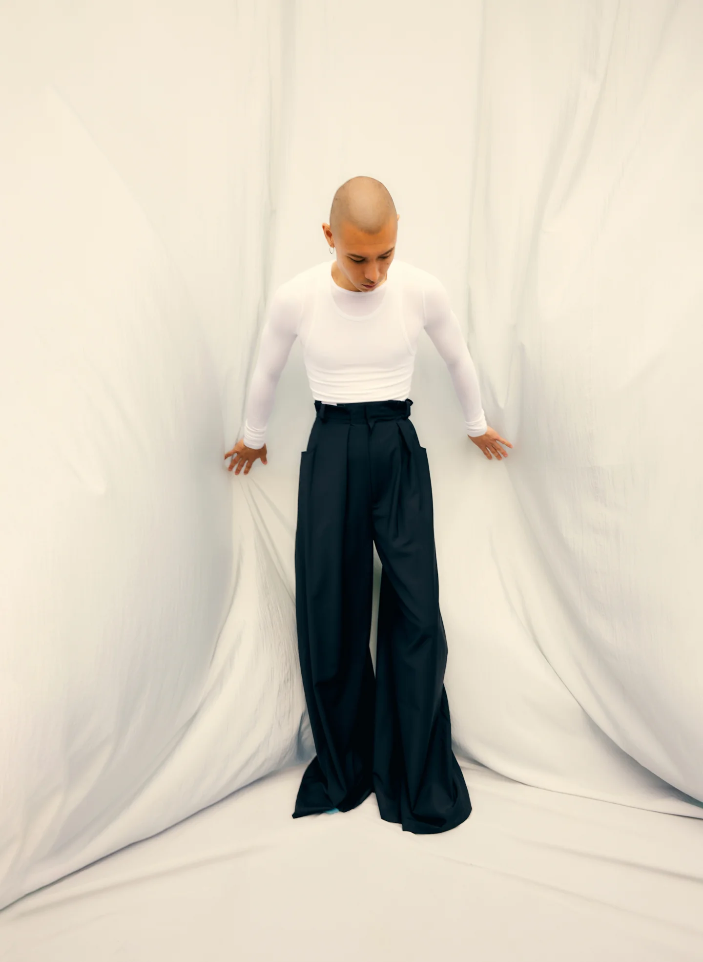 Tropical Wool Walker Wide Leg Pant - Image 2