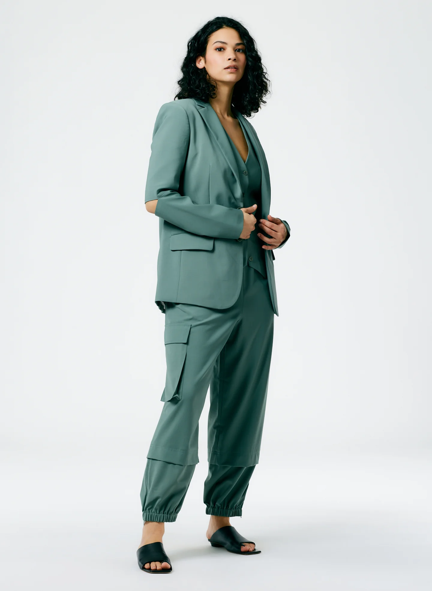 Tropical Wool Pull On Wilt Jogger - Regular
