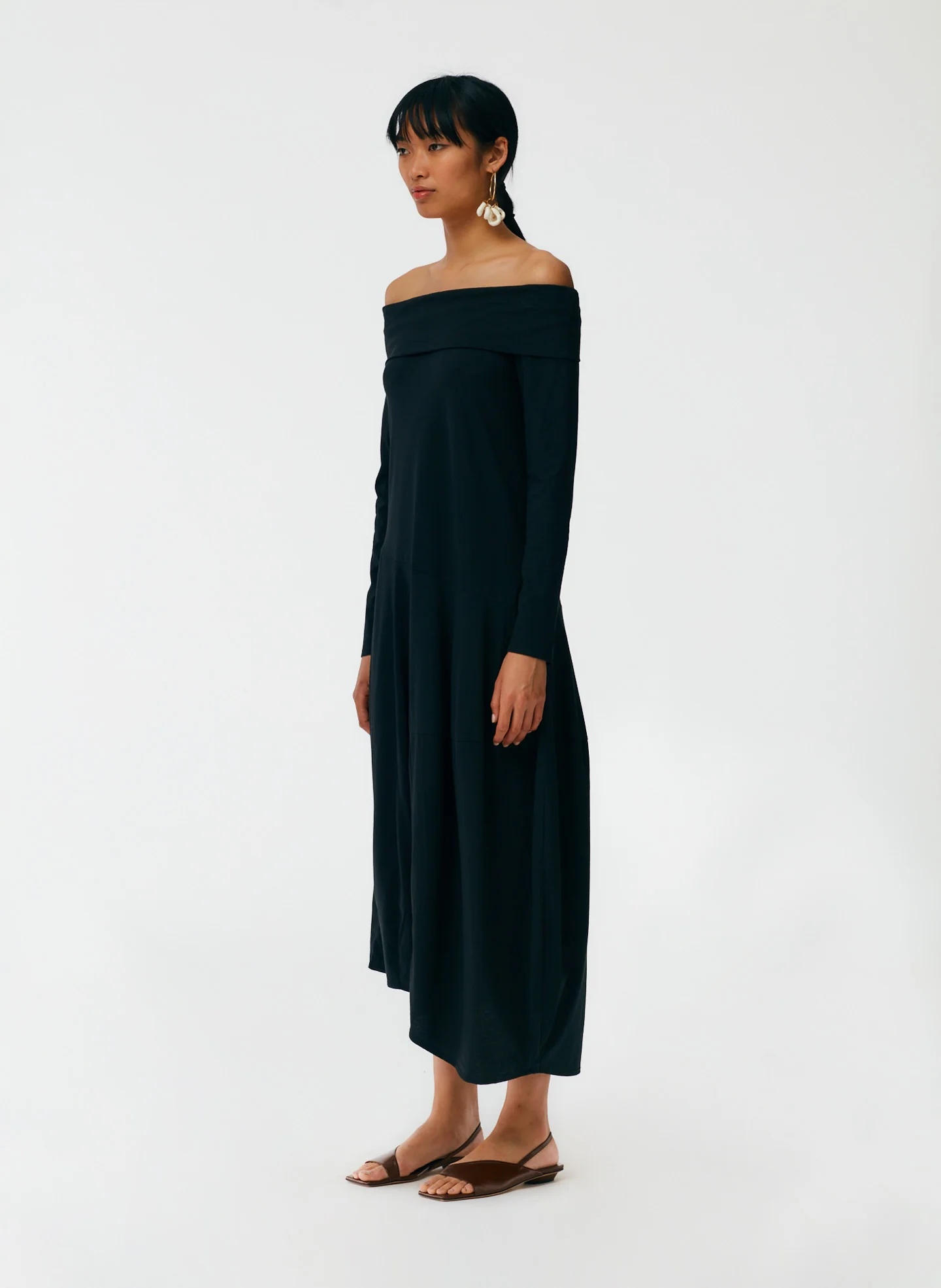 Off The Shoulder T-Shirt Dress - Image 8