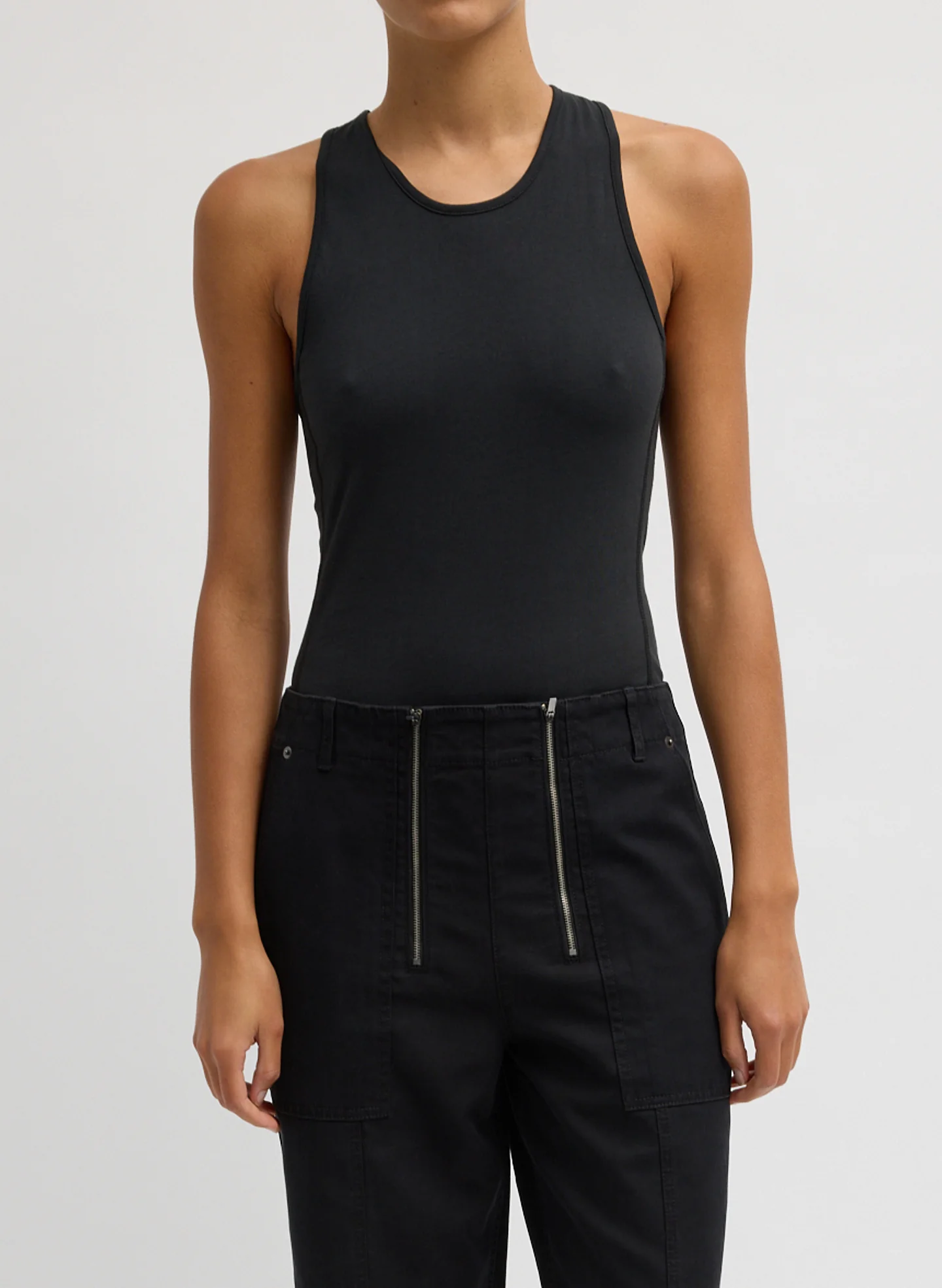 Crewneck Racerback Bodysuit