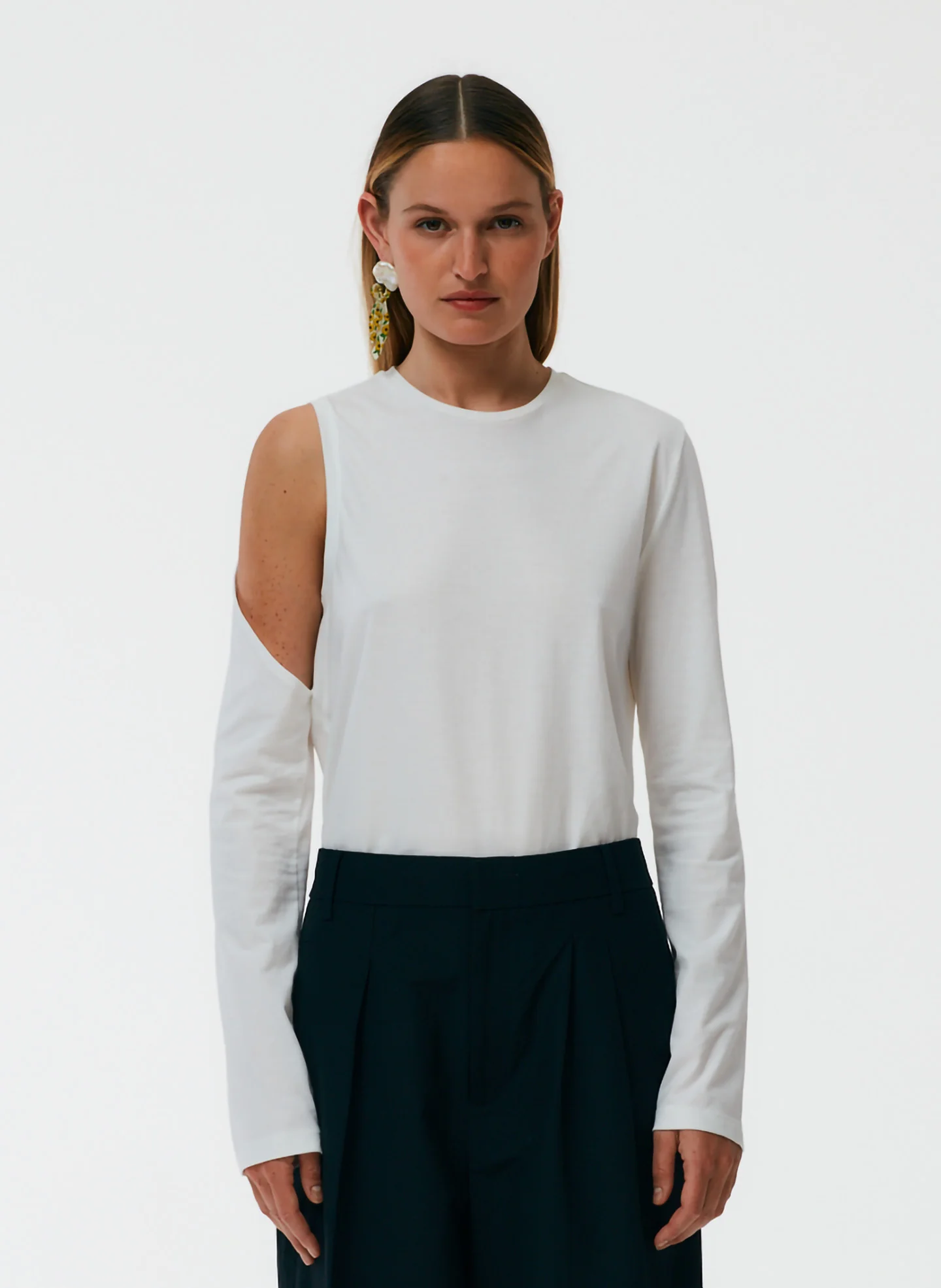 Long Sleeve Cutout T-Shirt