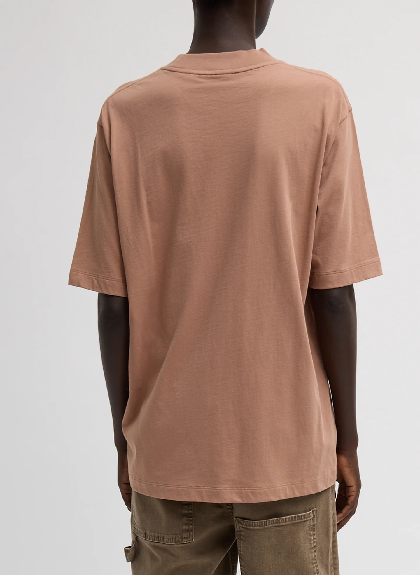 Mock Neck Unisex T-Shirt - Image 4