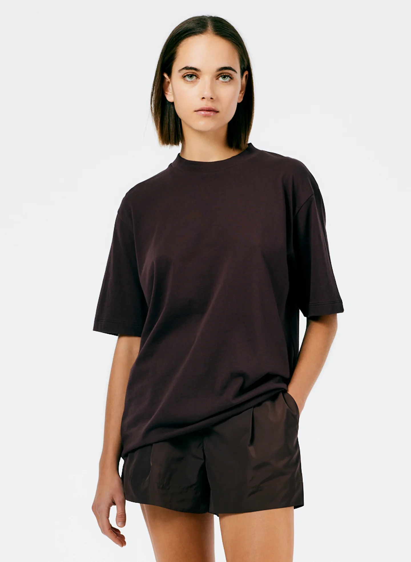 Mock Neck Unisex T-Shirt