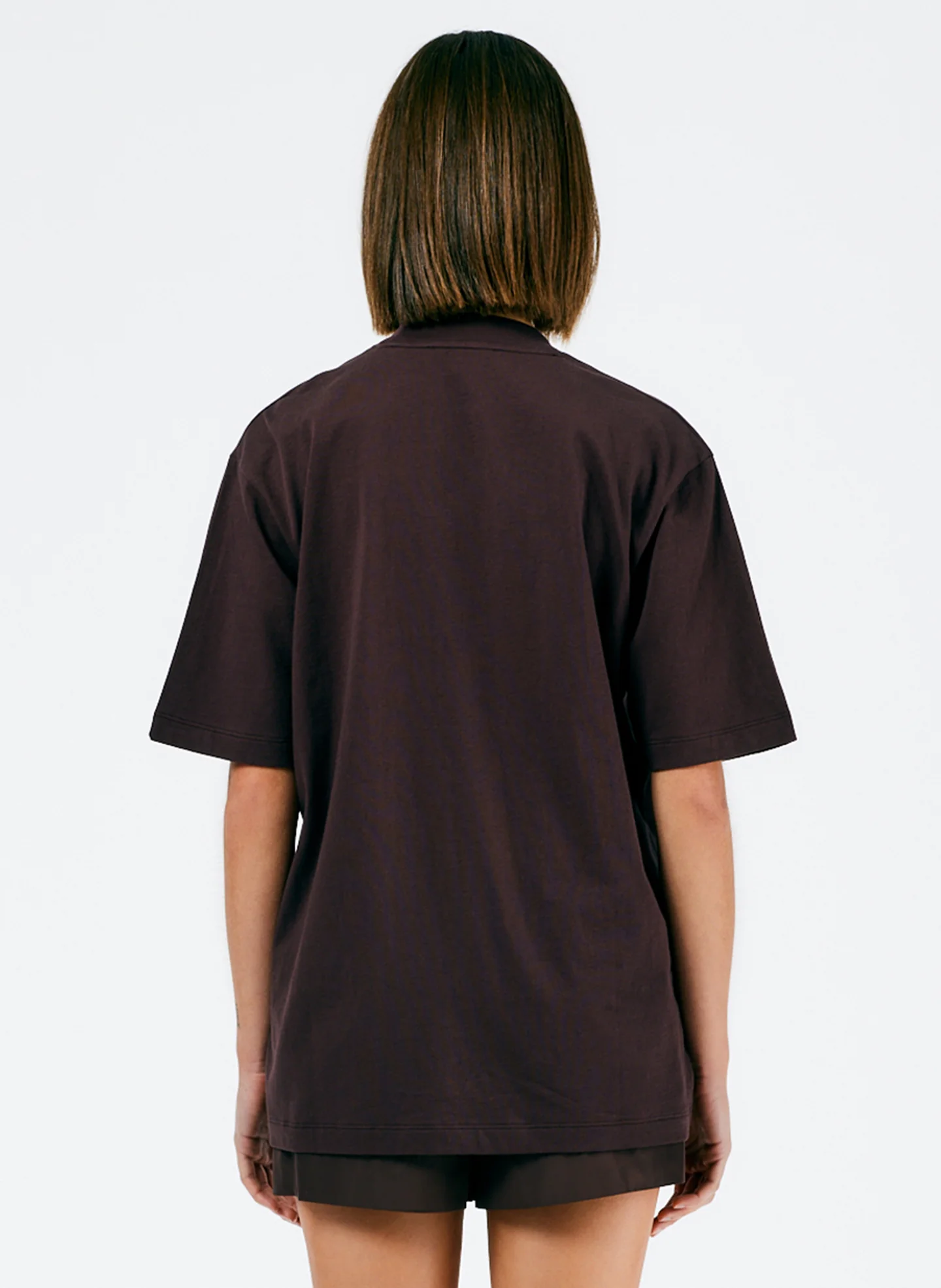 Mock Neck Unisex T-Shirt - Image 4