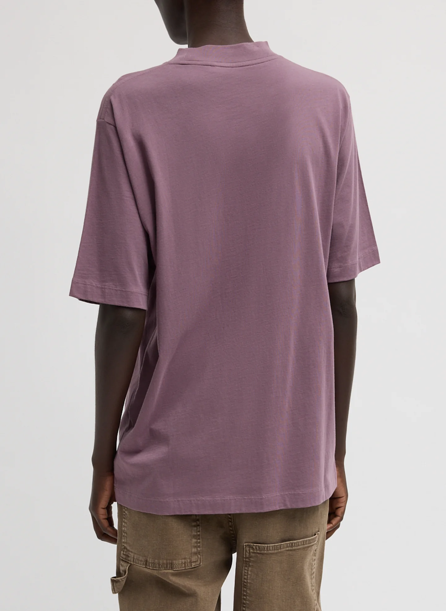 Mock Neck Unisex T-Shirt - Image 3