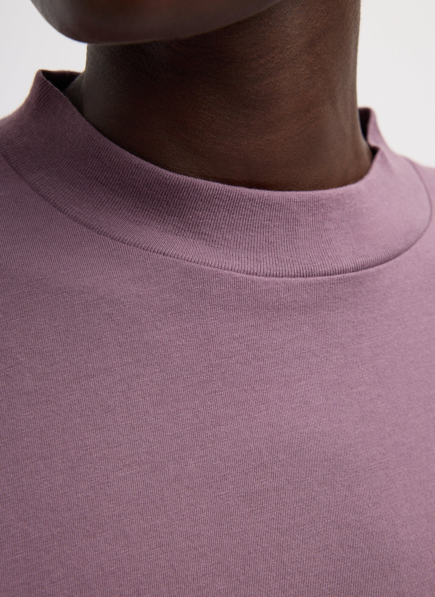 Mock Neck Unisex T-Shirt - Image 4