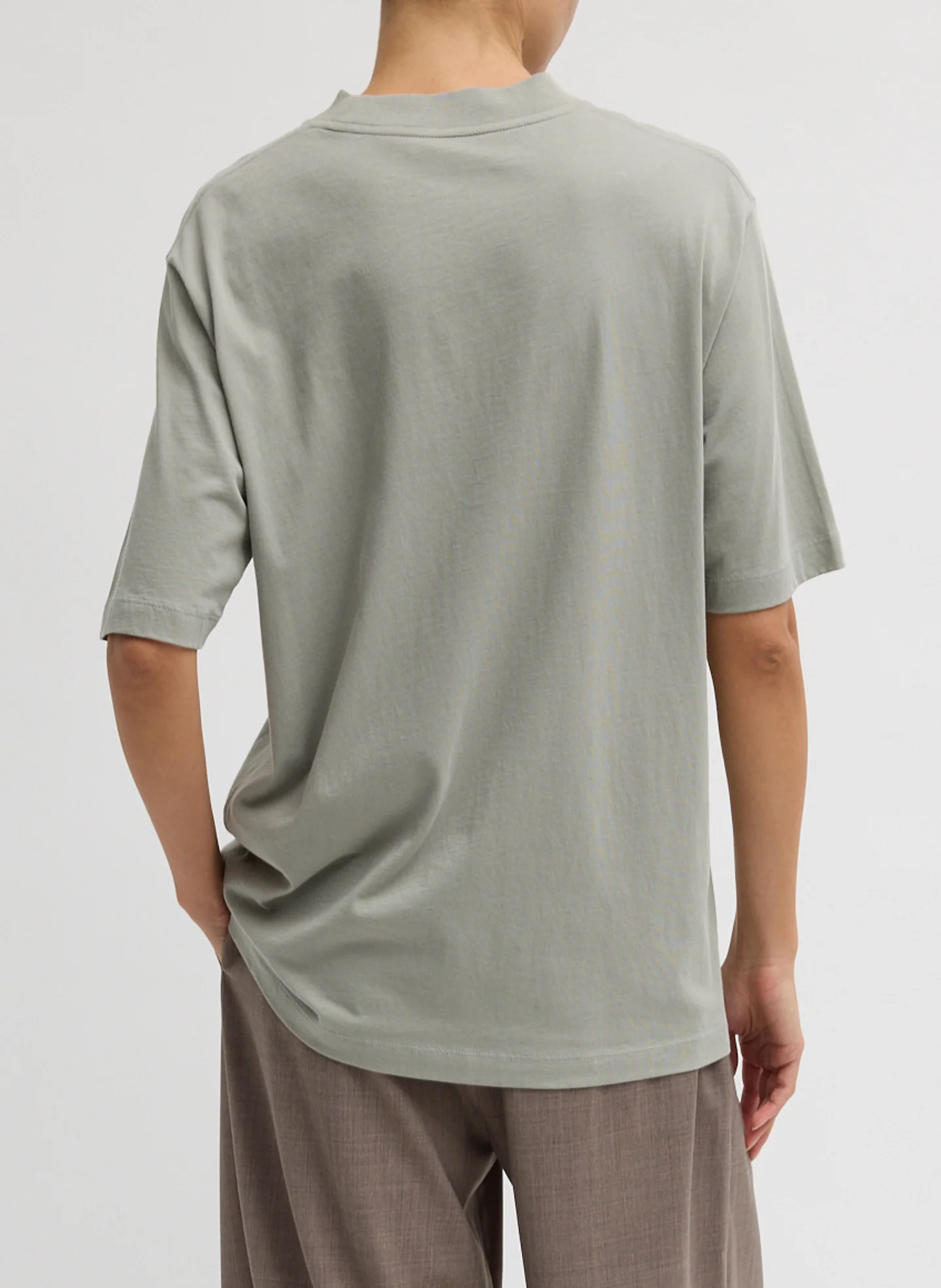 Mock Neck Unisex T-Shirt - Image 3