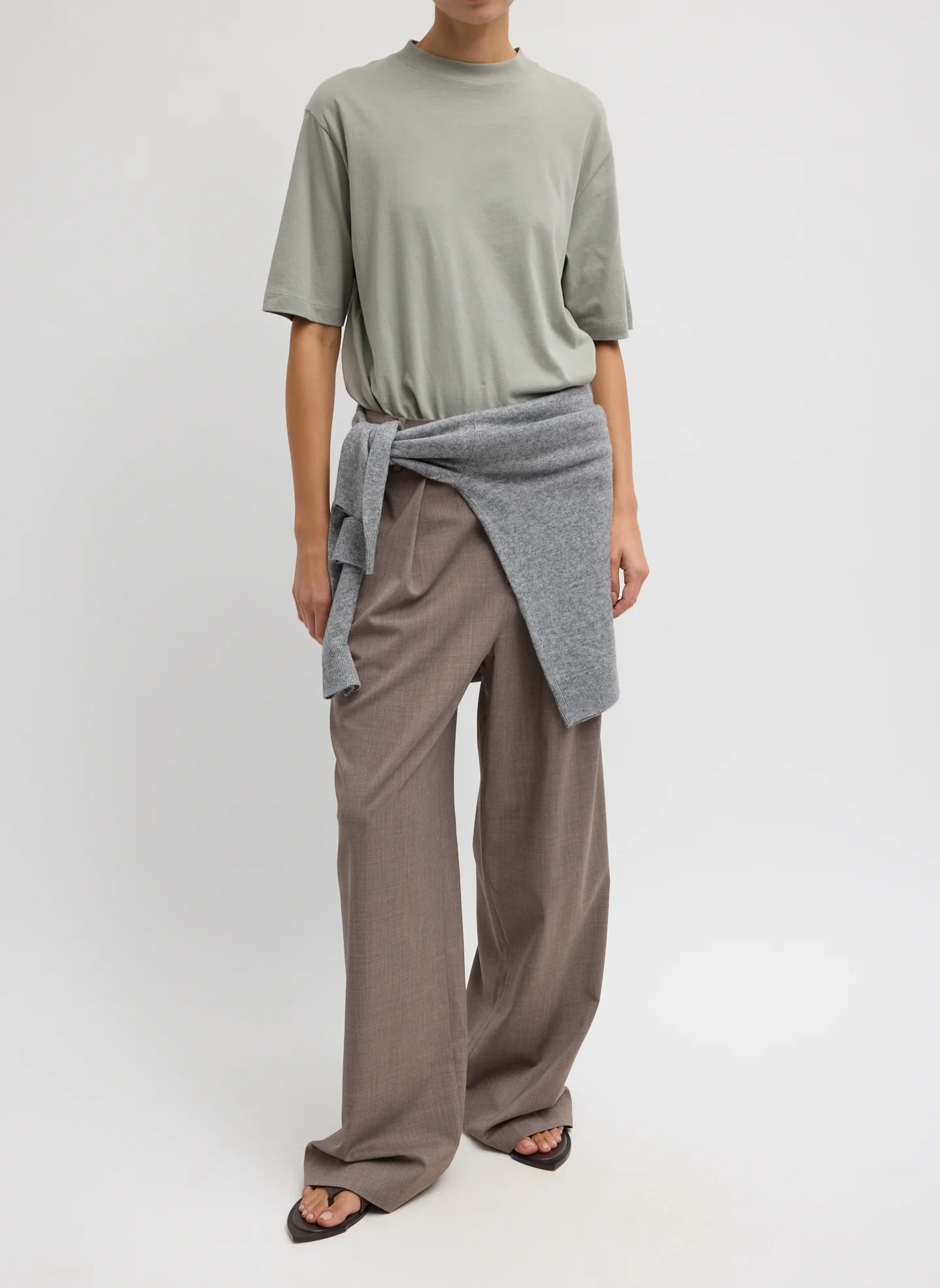 Mock Neck Unisex T-Shirt - Image 6