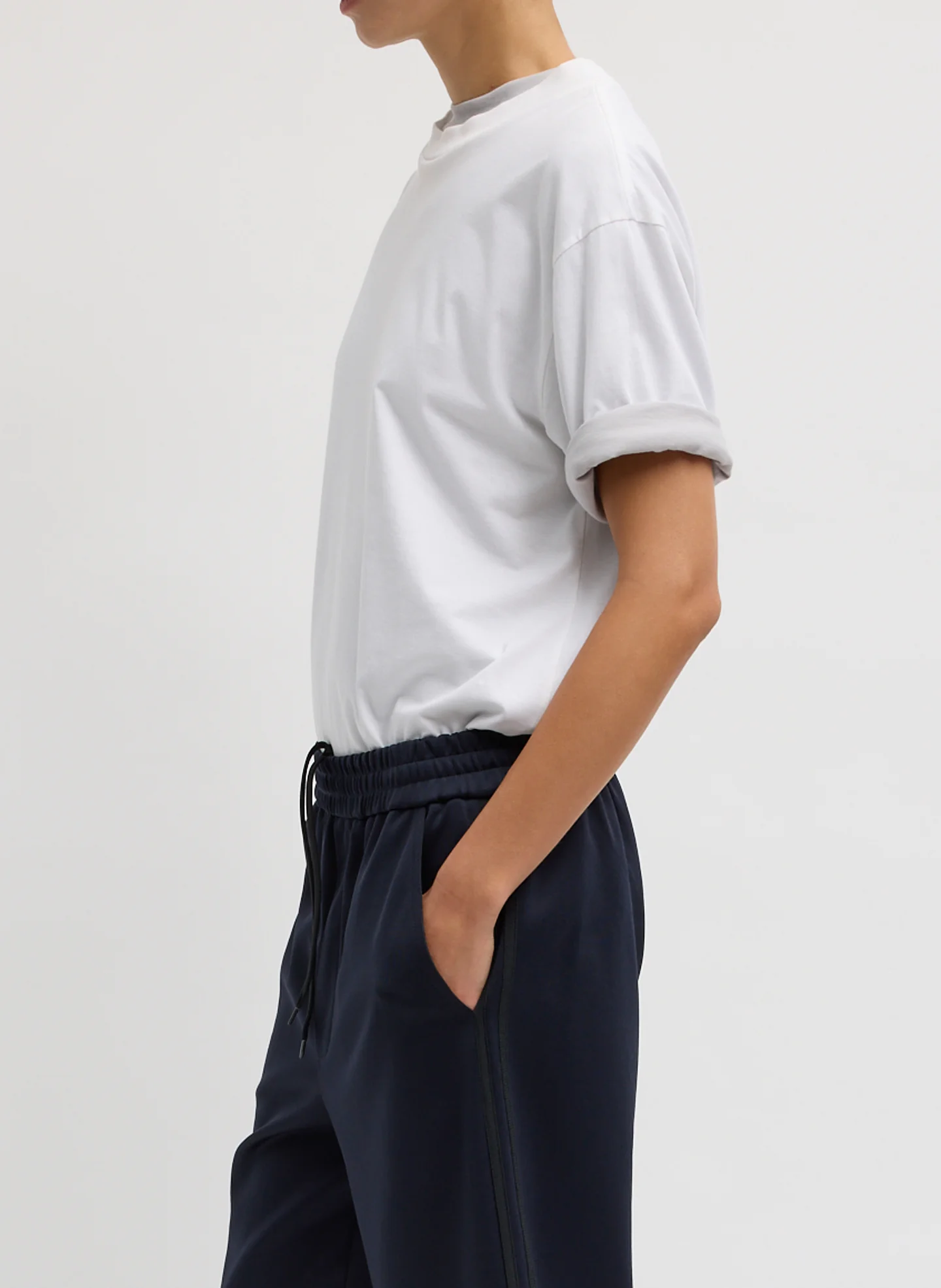 Mock Neck Unisex T-Shirt - Image 3