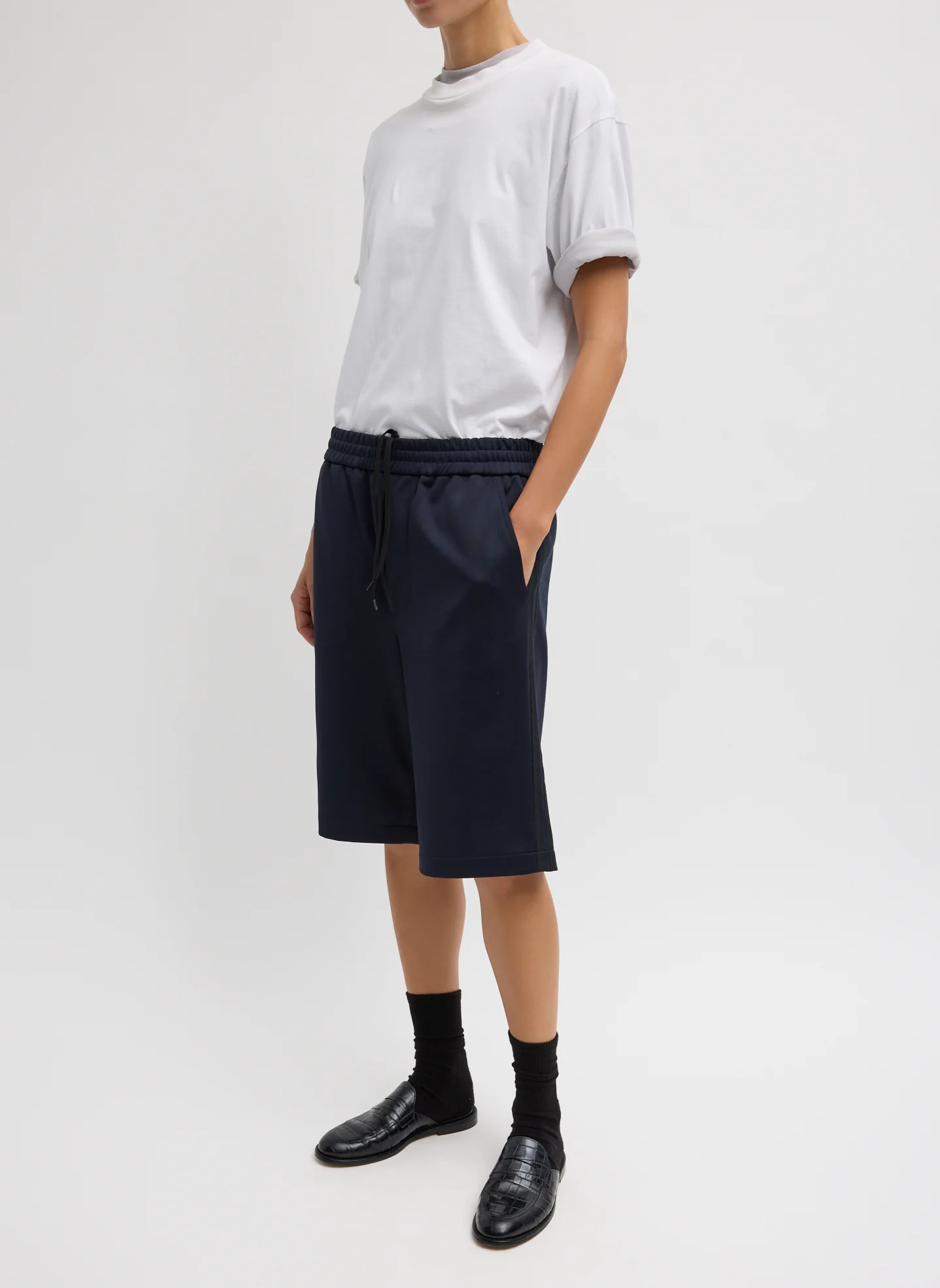 Mock Neck Unisex T-Shirt - Image 6