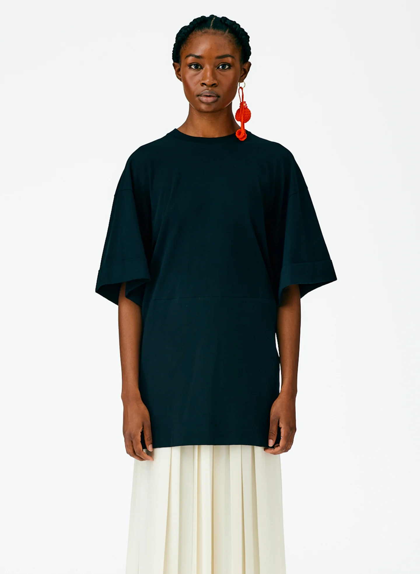 T-Shirting Rolled Sleeve Tunic