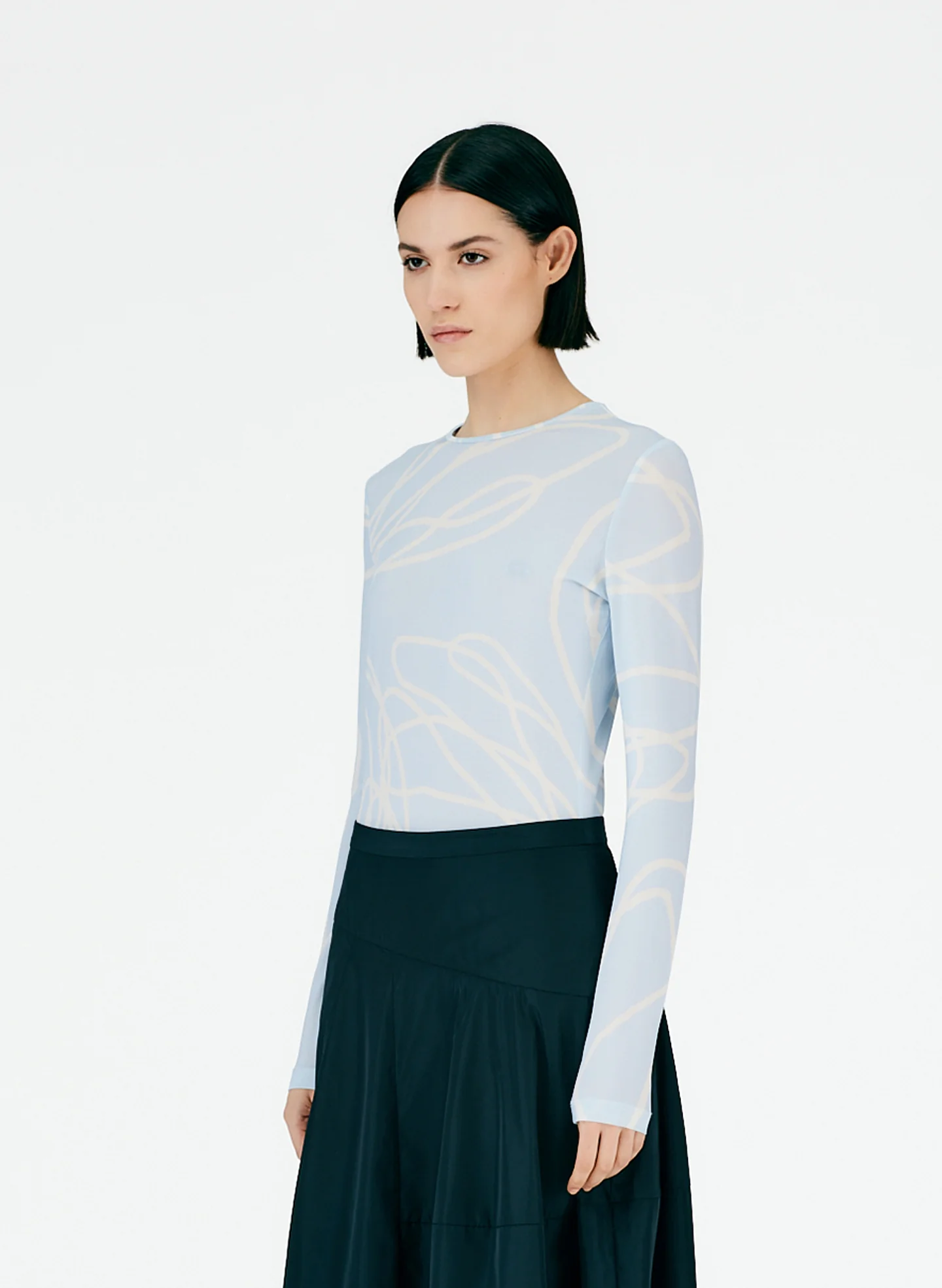 Tulipe All Over Jersey Fitted Long Sleeve T-Shirt - Image 5