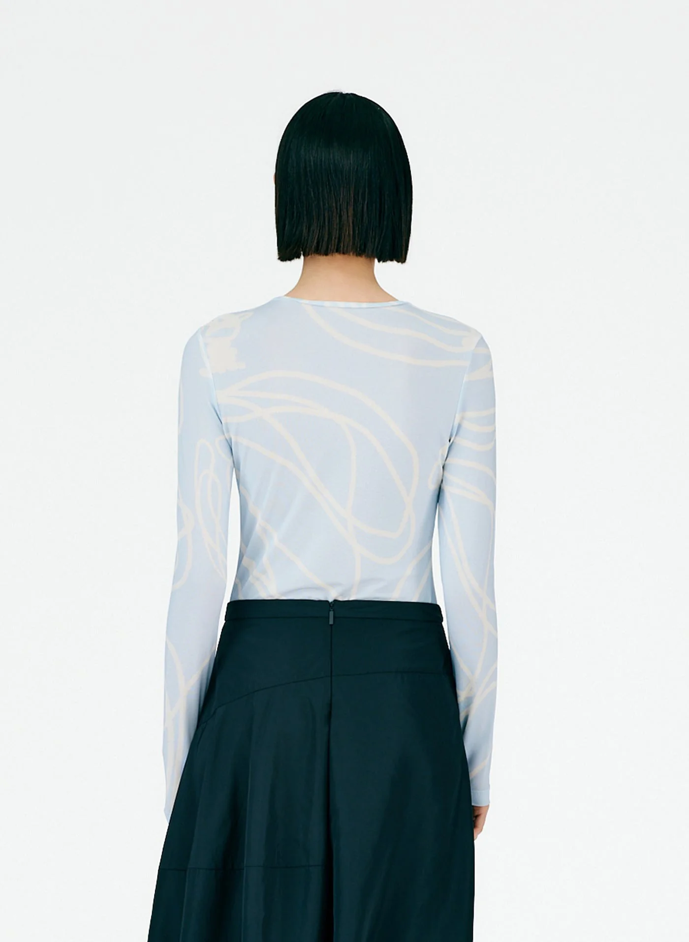 Tulipe All Over Jersey Fitted Long Sleeve T-Shirt - Image 7