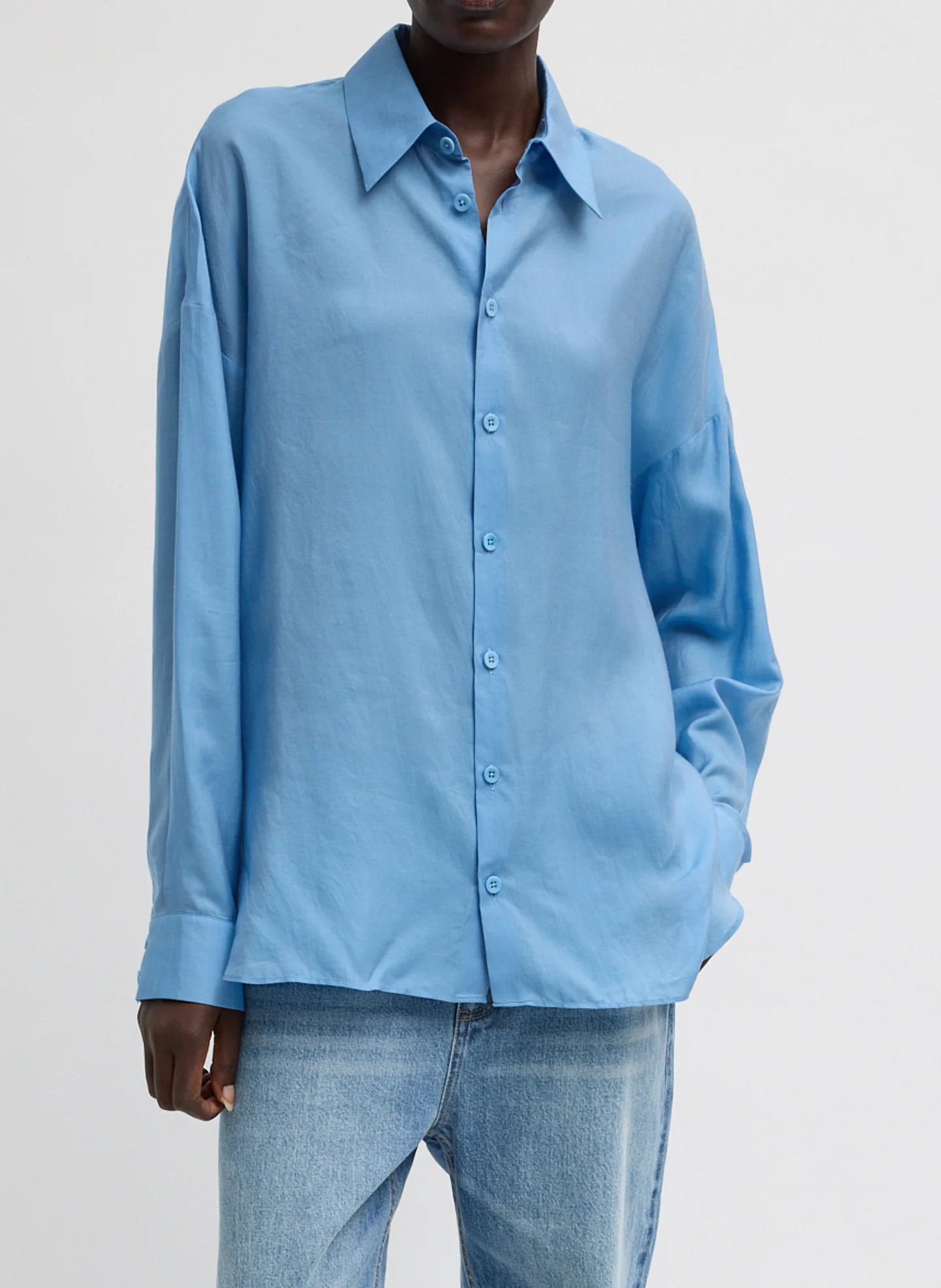 Ultra Light Silk Tencel Oversized Shirt