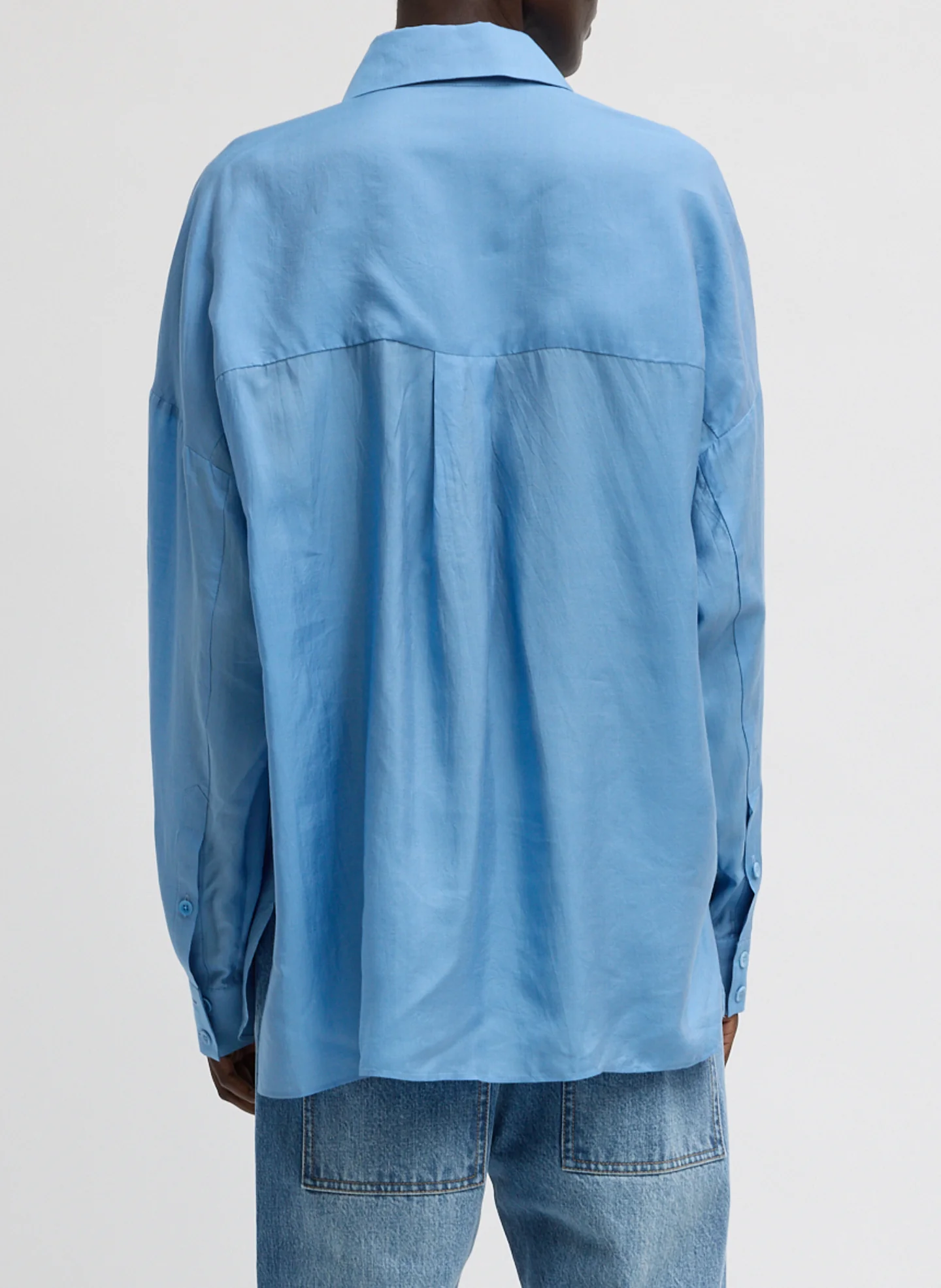 Ultra Light Silk Tencel Oversized Shirt - Image 5