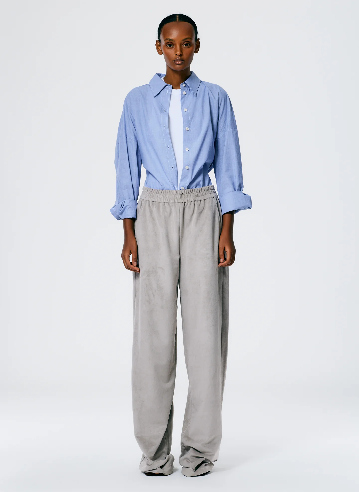 Ultrasuede Wide Leg Pull On Pant - Image 2