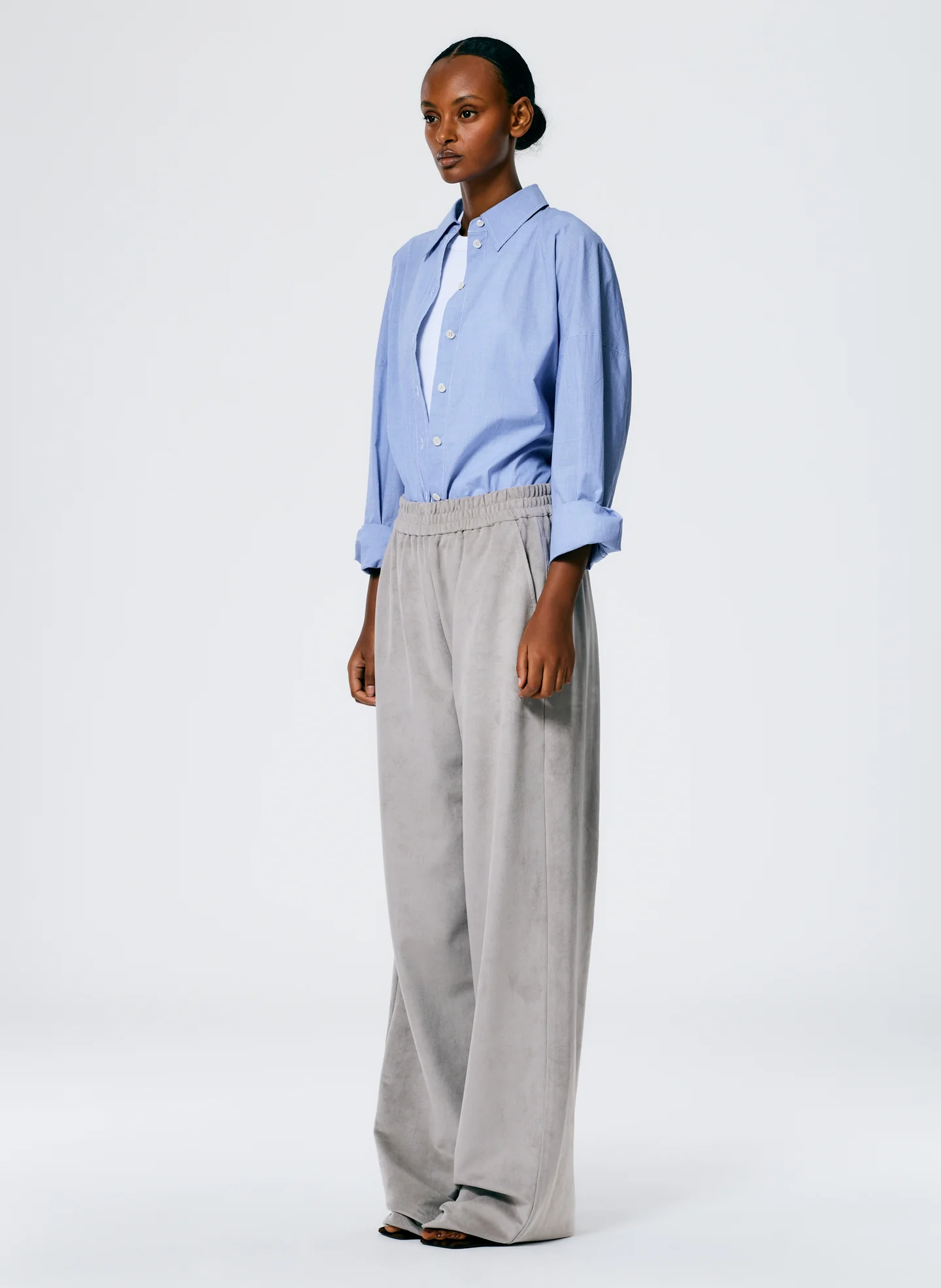 Ultrasuede Wide Leg Pull On Pant - Image 3