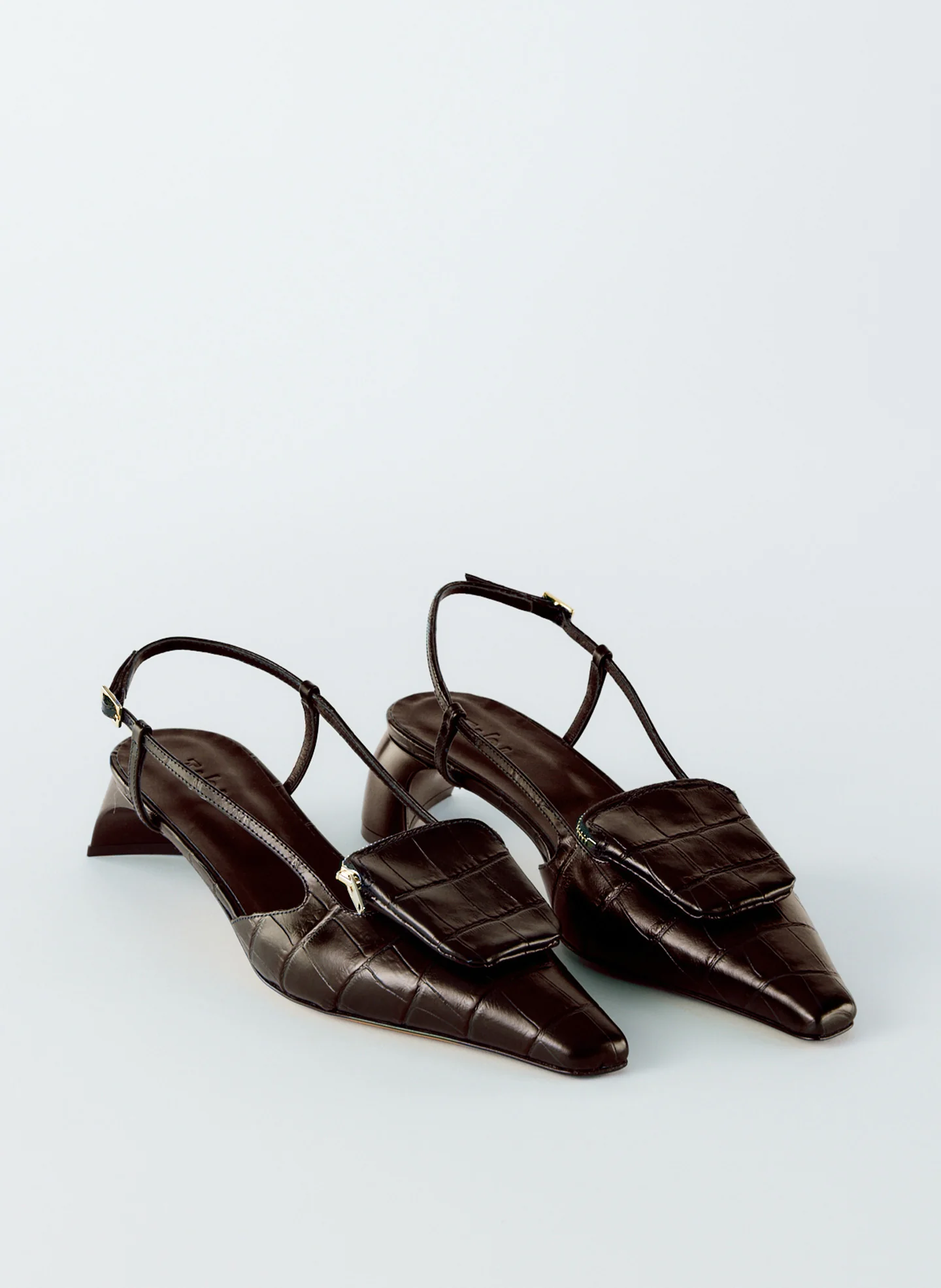 Croc Print Victor Slingback - Image 3