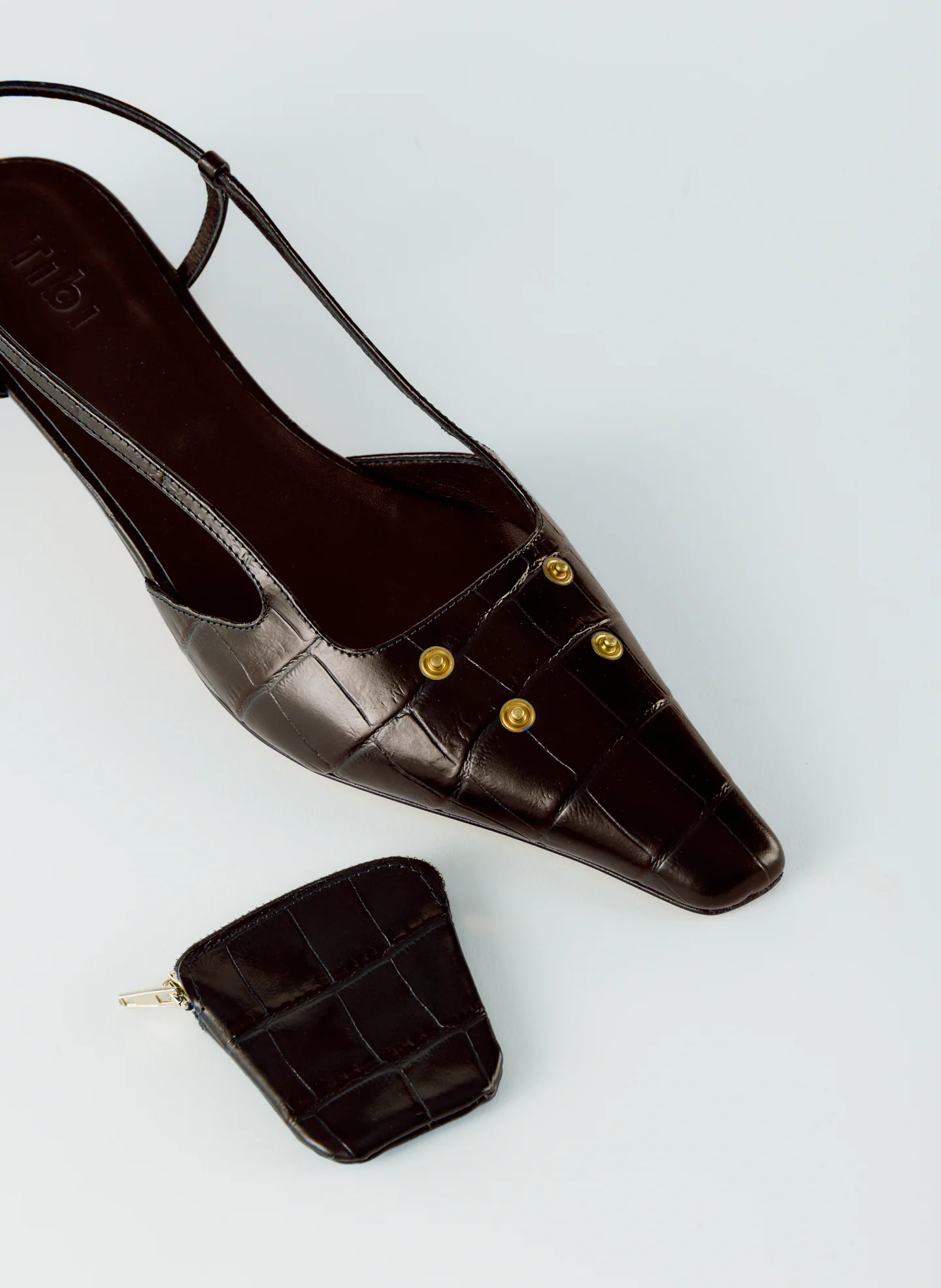 Croc Print Victor Slingback - Image 6