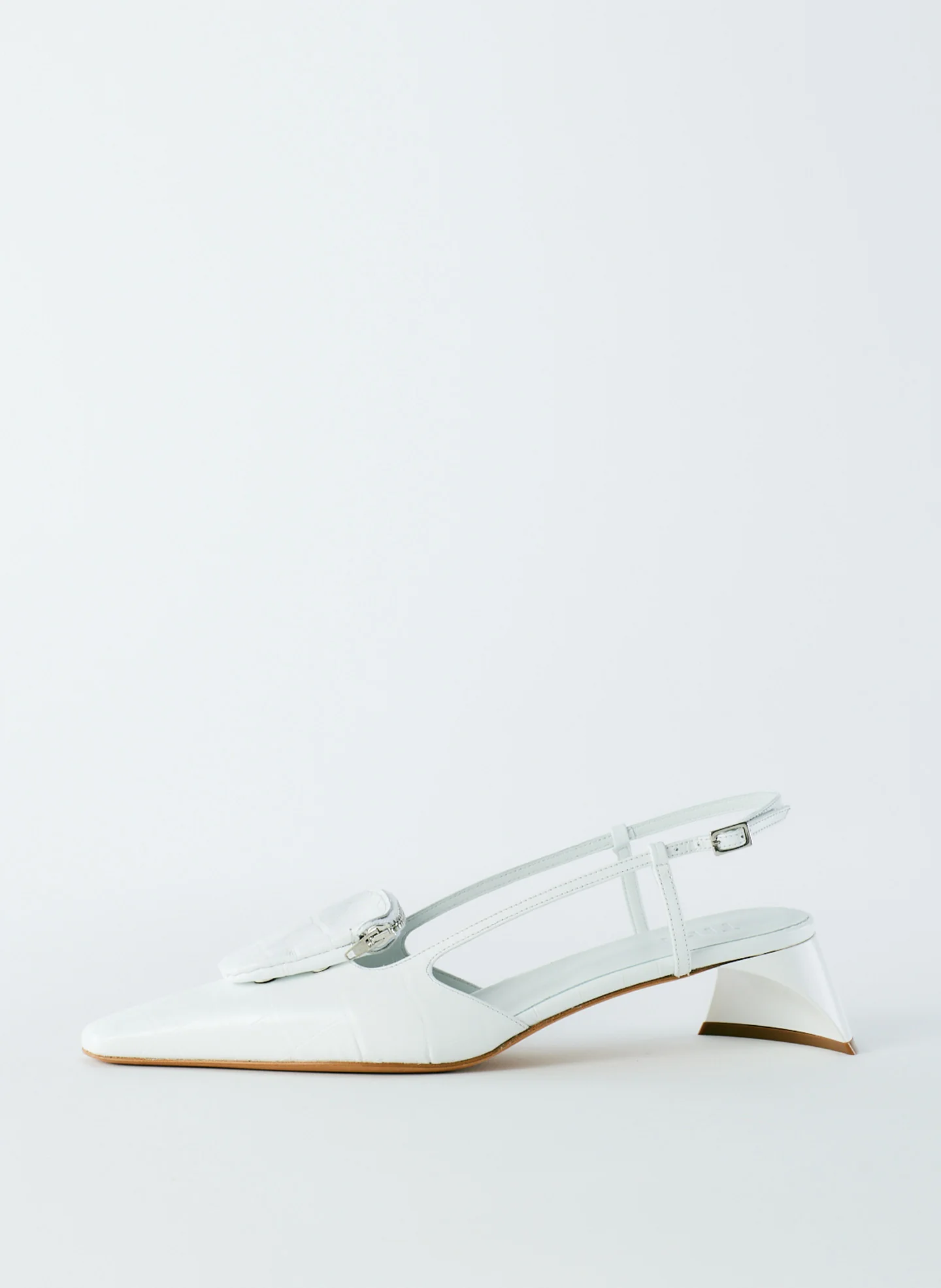 Croc Print Victor Slingback
