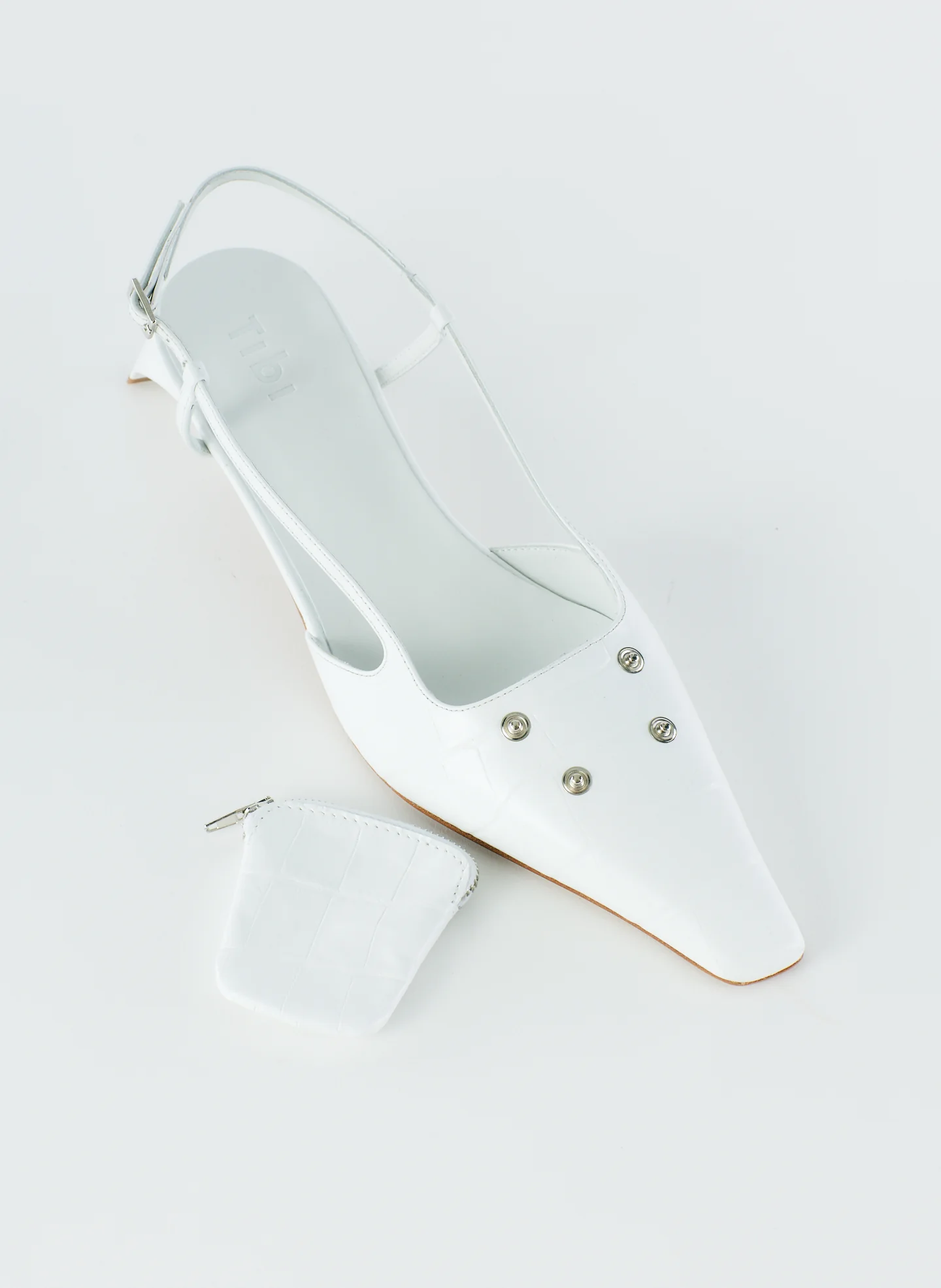 Croc Print Victor Slingback - Image 6