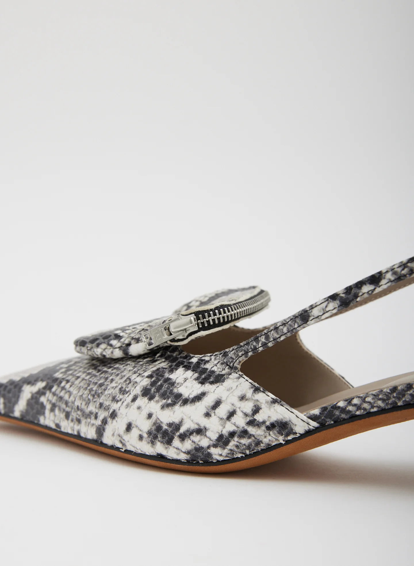 Victor Embossed Snake Slingback - Image 9
