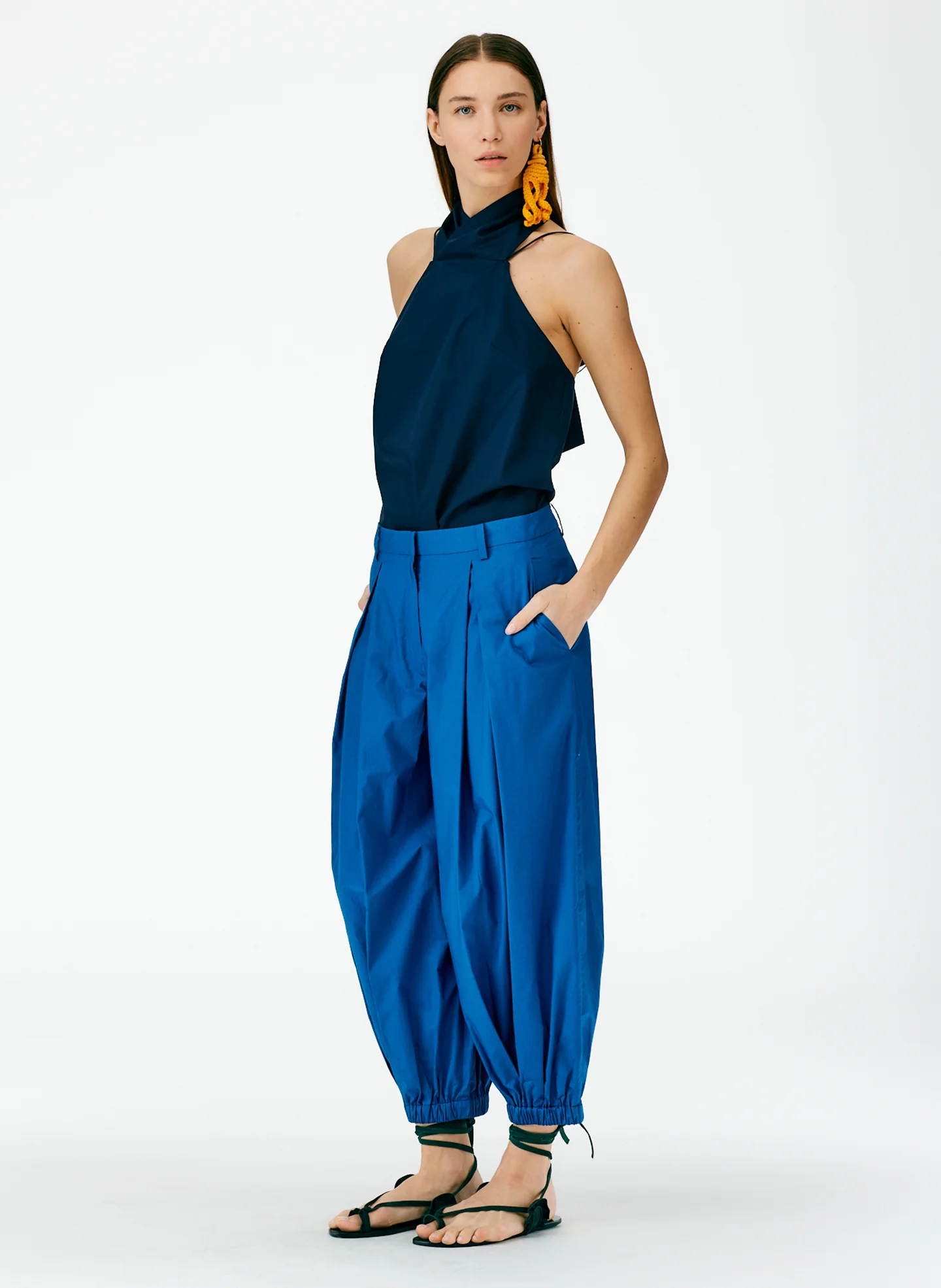 Vintage Cotton Pleated Balloon Pant - Image 5