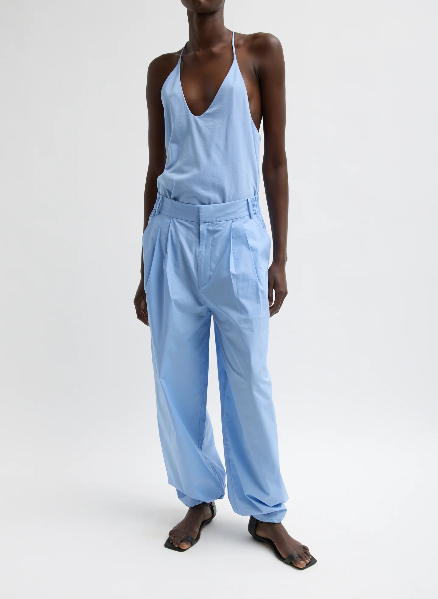 Vintage Cotton Wide Leg Pull On Cargo Pant - Image 3