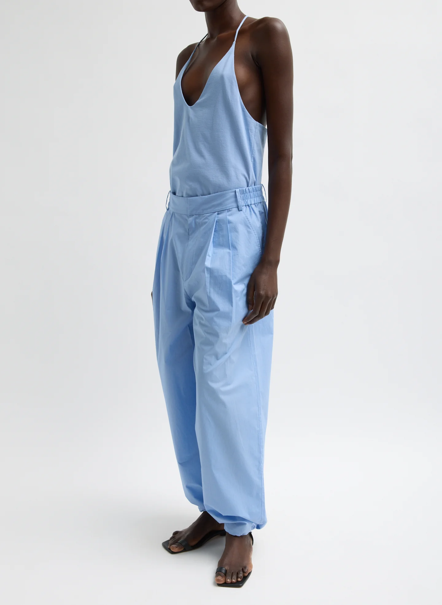 Vintage Cotton Wide Leg Pull On Cargo Pant - Image 4
